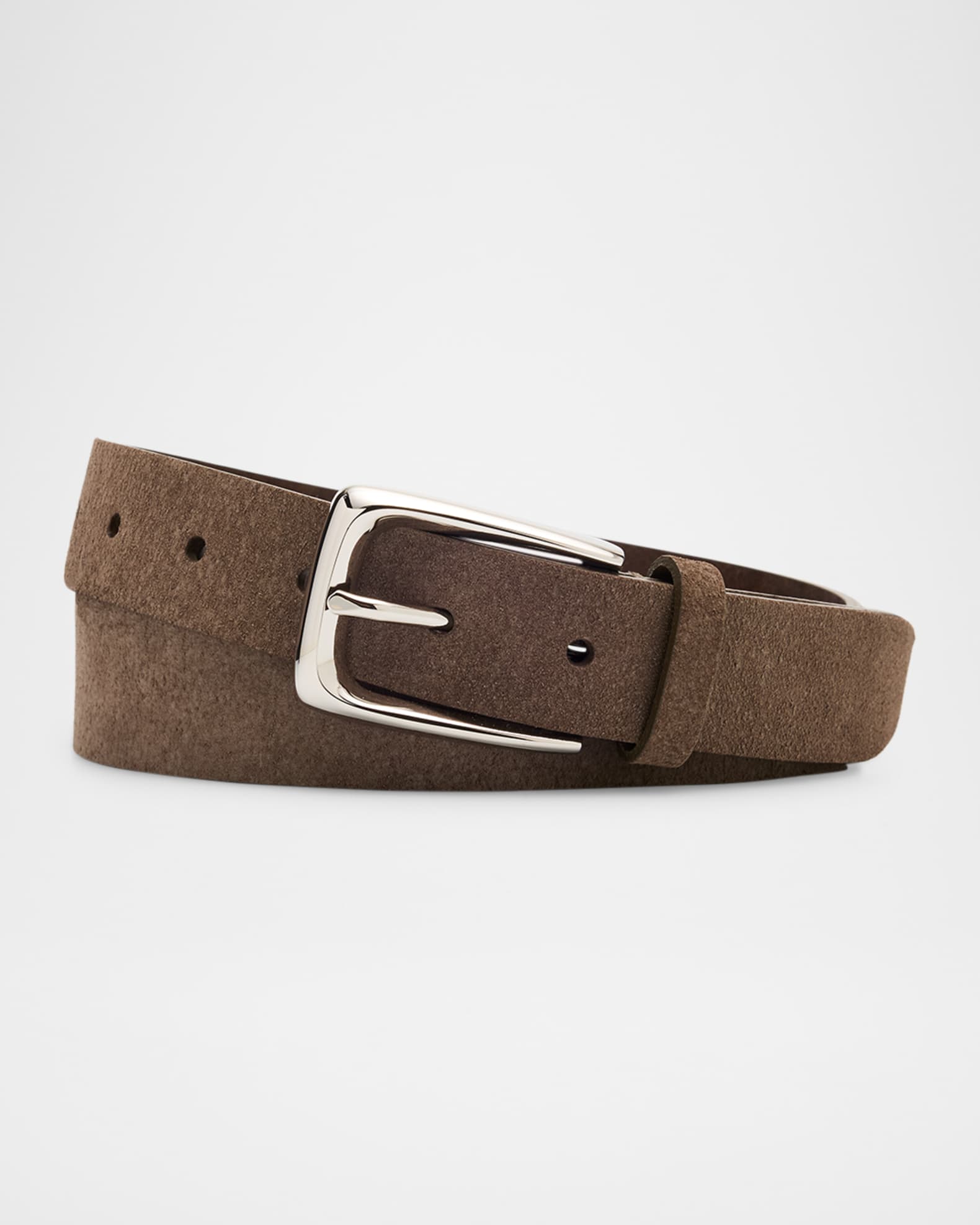 Brunello Cucinelli Men's Reversed Leather Belt | Neiman Marcus
