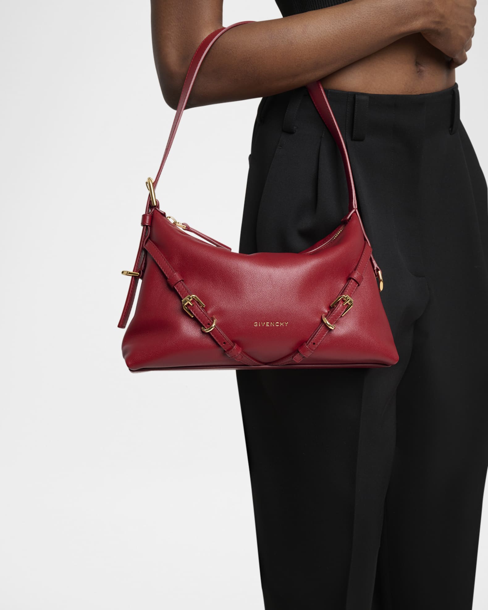 Givenchy Voyou Mini Shoulder Bag in Shiny Leather | Neiman