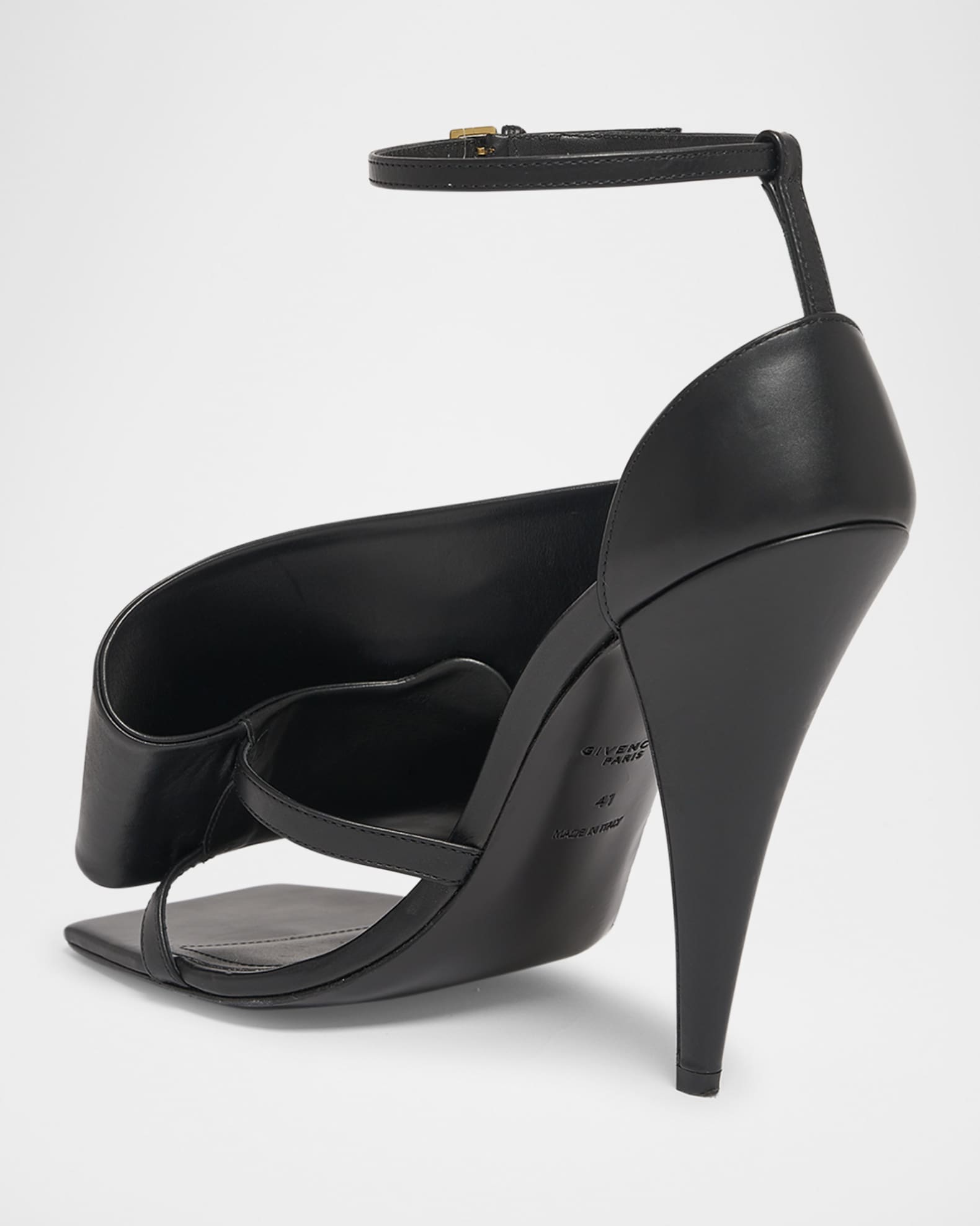 Givenchy Twisted Ribbon Leather Sandals | Neiman Marcus