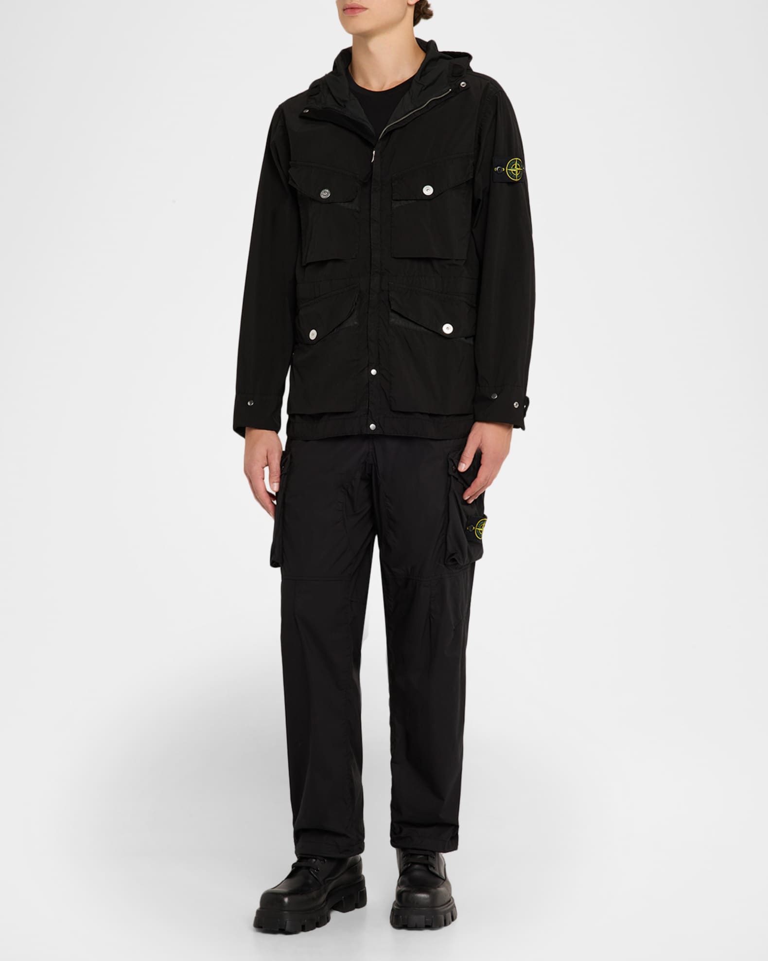 Stone Island Men's Lightweight Water Resistant Short Parka