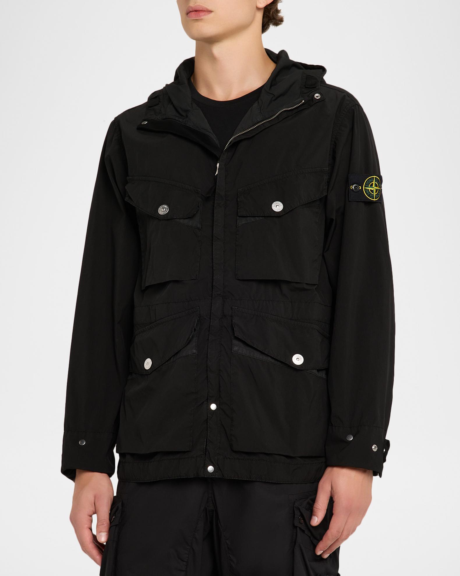 Stone Island Men's Lightweight Water Resistant Short Parka