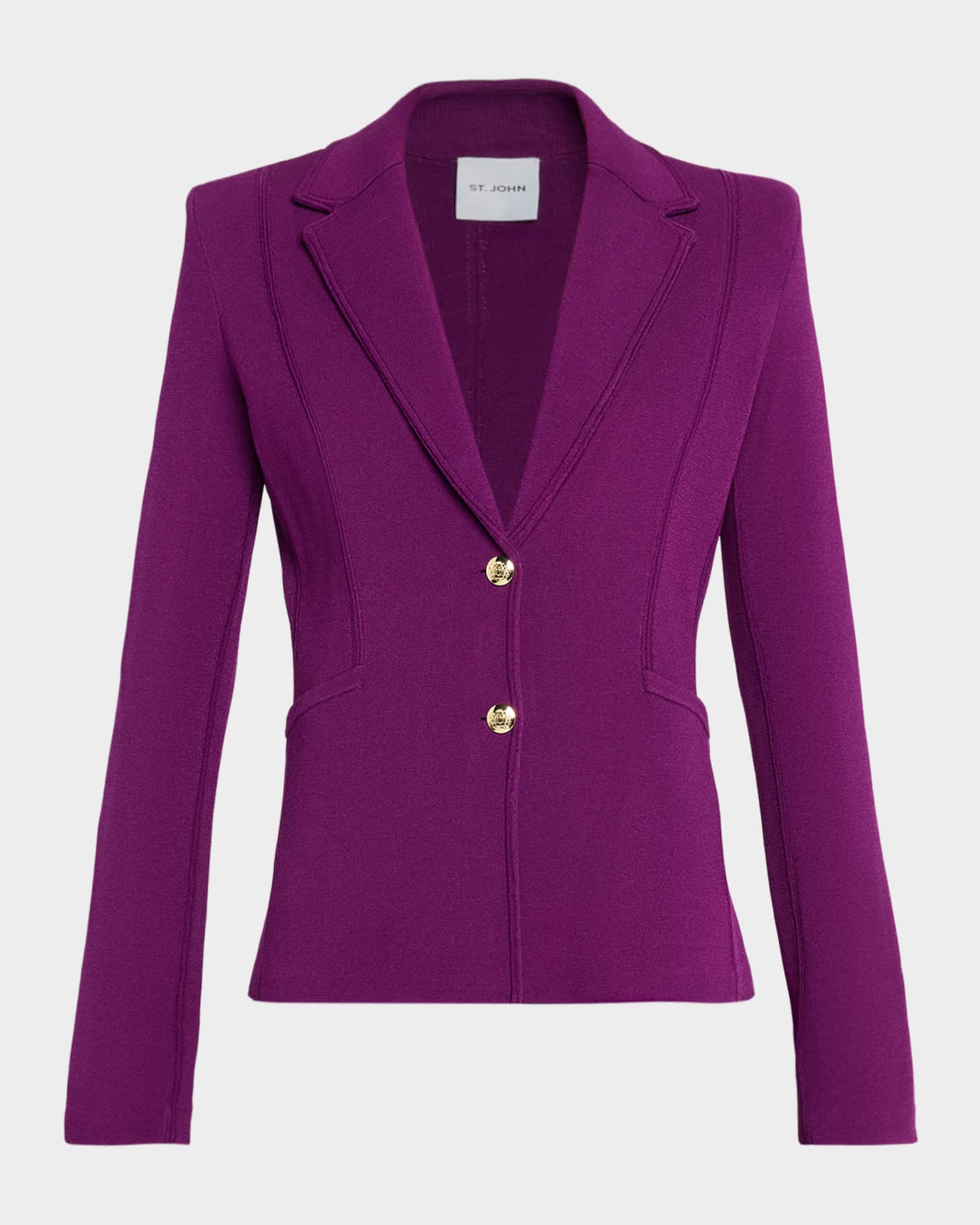 Milano Stretch Crepe Knit Jacket 0
