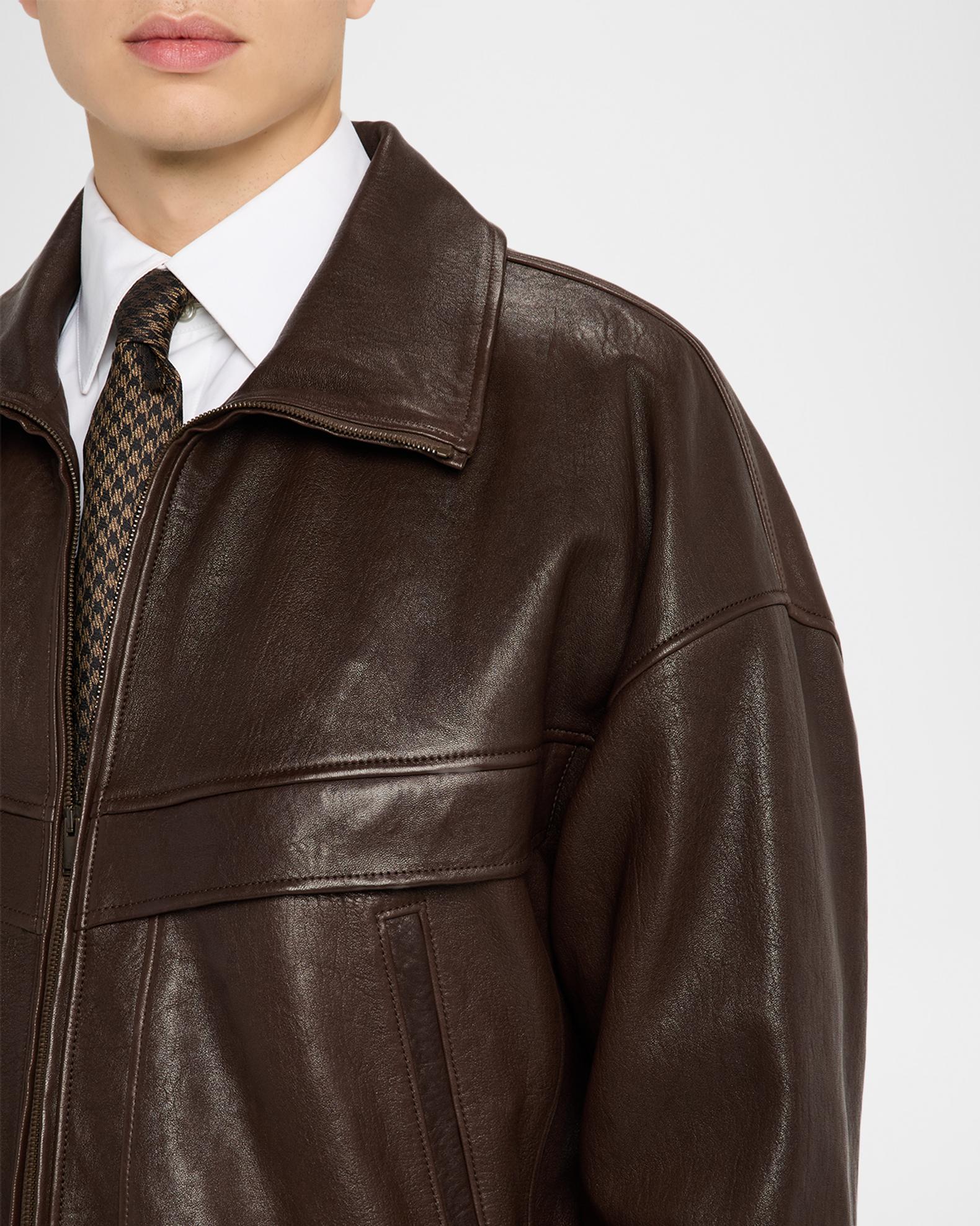 Saint Laurent Men's Leather Blouson Jacket | Neiman Marcus