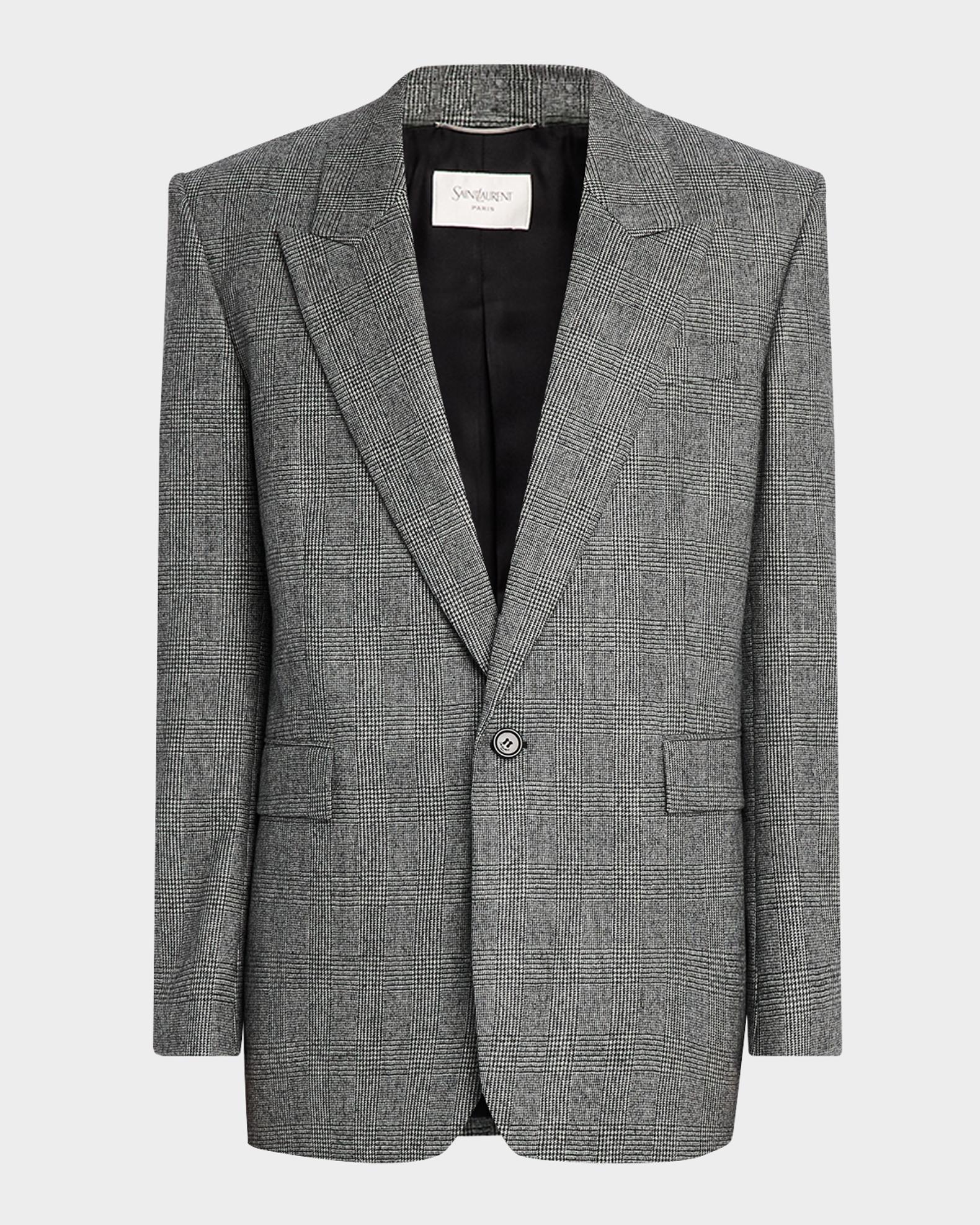 Veste Sport (blazer) Rovito Bespoke - Taille 48, Prince De Galles, Laine Et Soie, Occasion TB