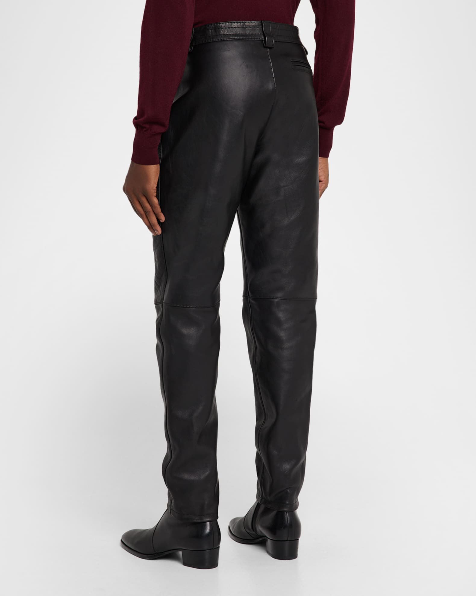 パンツ Saint Laurent leather pants Saint Laurent Men's Slim Textured Leather Pants | Neiman Marcus