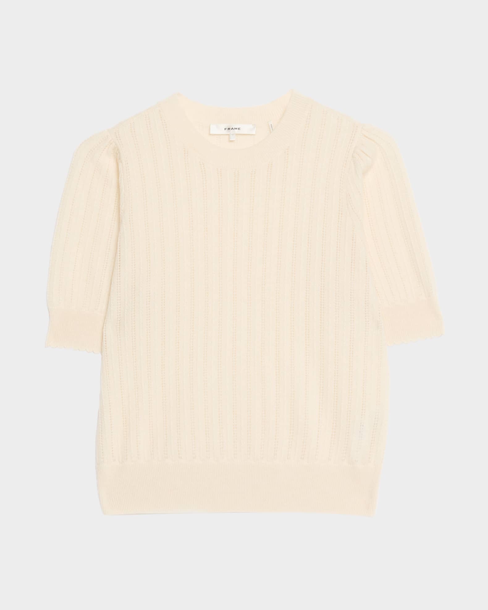 The Ladder Pointelle Cashmere Sweater 0