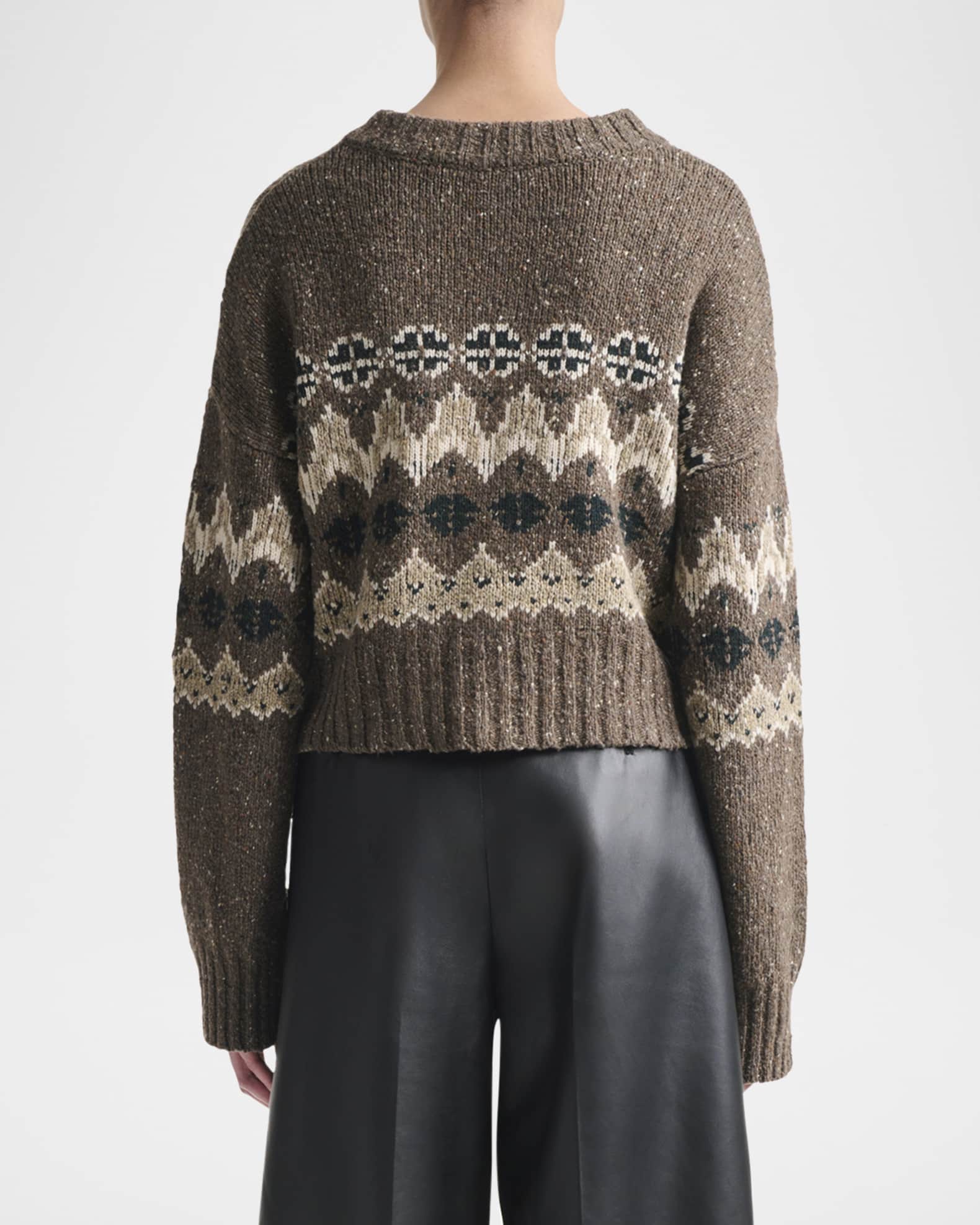 Cammie Fair Isle Crop Cardigan
