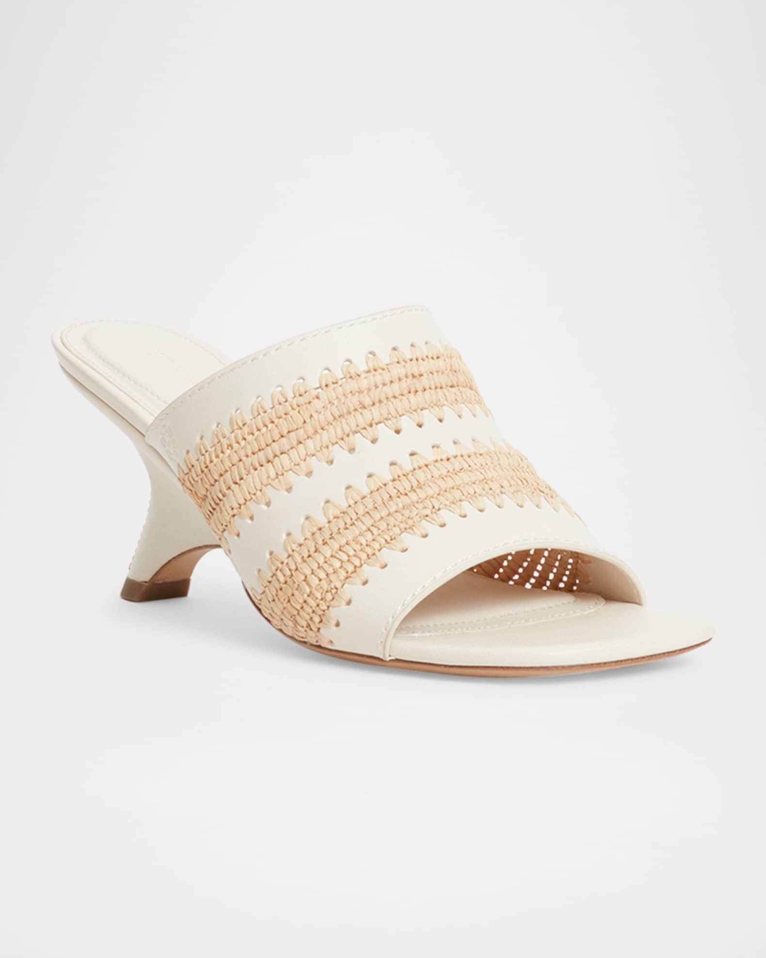 Shadow Raffia Mules 1
