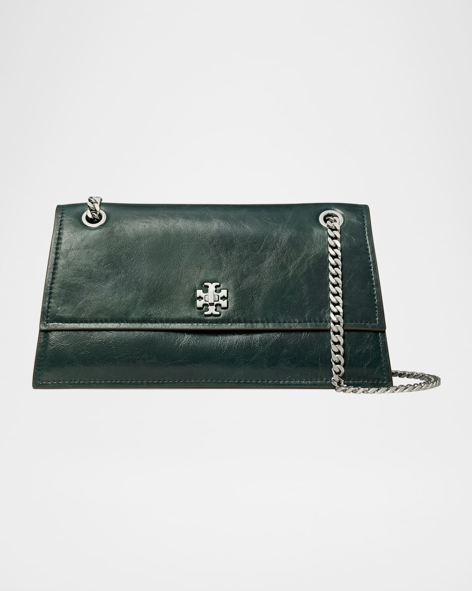 Tory Burch Kira Leather Flap Shoulder Bag | Neiman Marcus