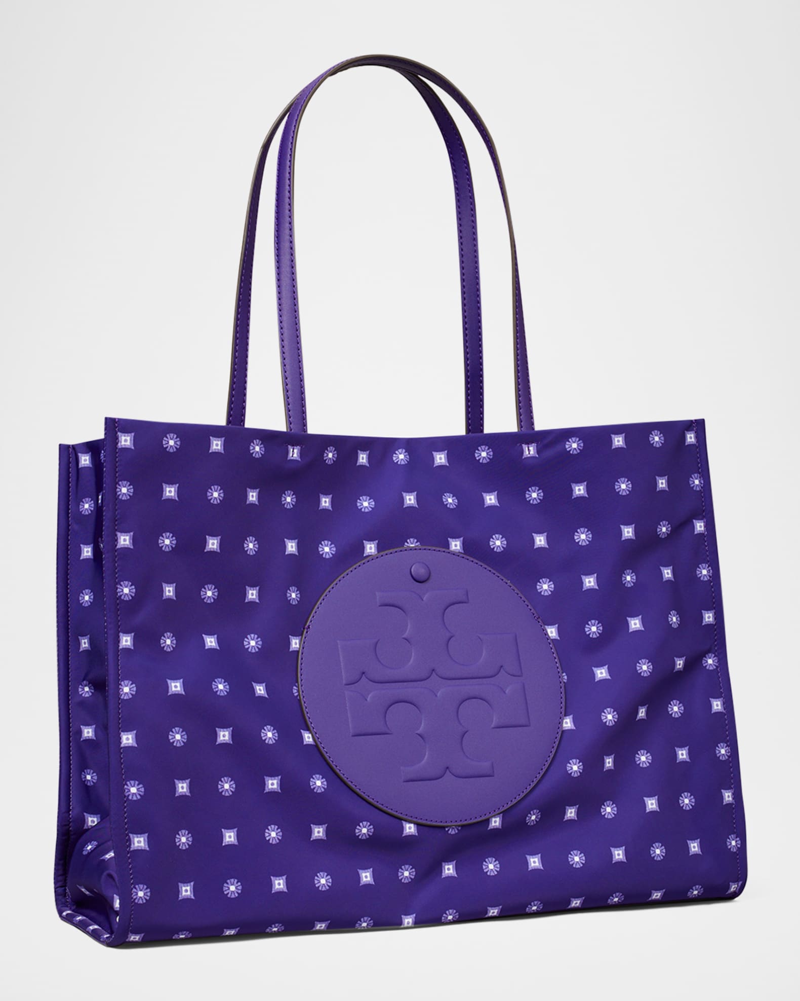 Tory Burch Ella Printed Recycled Polyester Tote Bag | Neiman