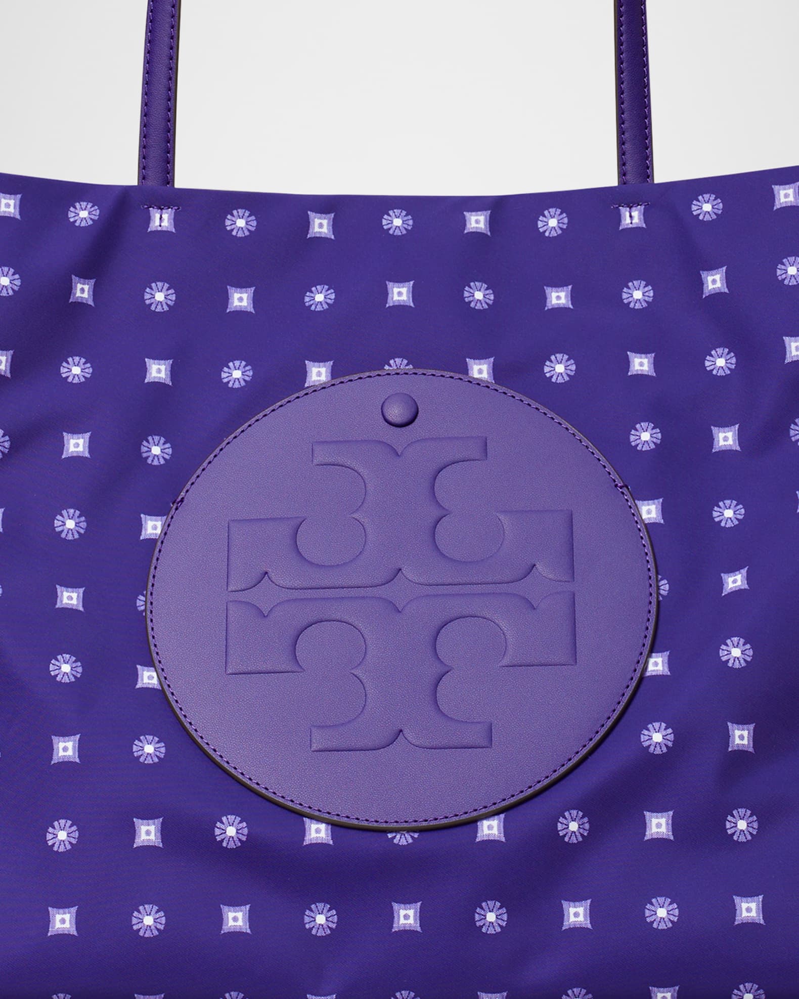 Tory Burch Ella Printed Recycled Polyester Tote Bag | Neiman Marcus