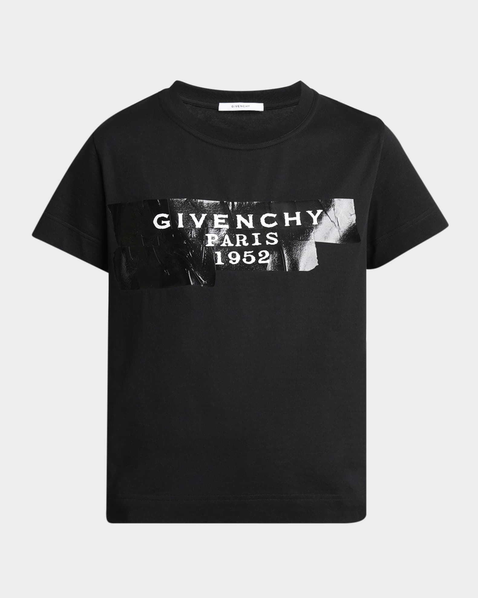 Givenchy Logo Tape Regular T-Shirt | Neiman Marcus