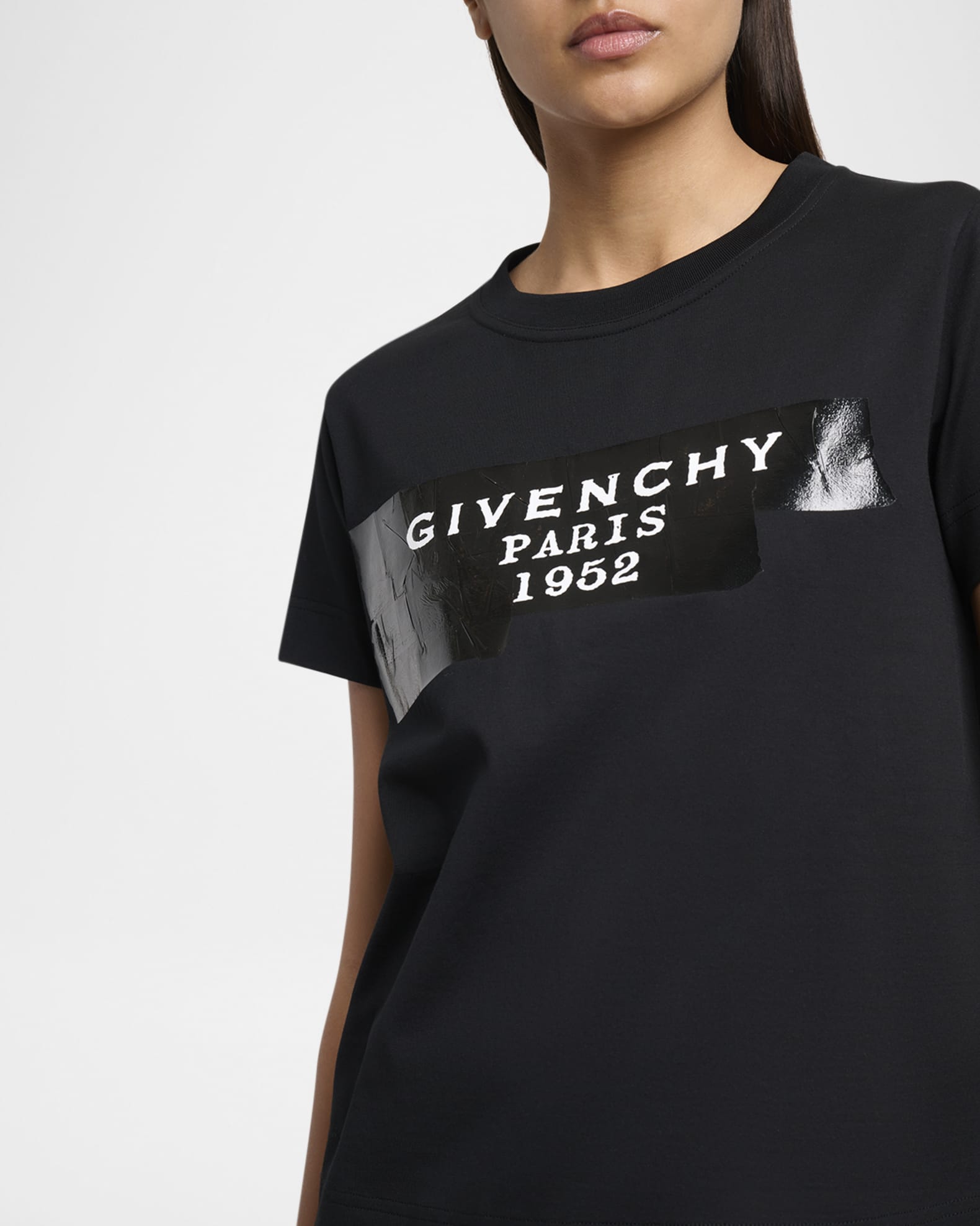 Givenchy Logo Tape Regular T-Shirt | Neiman Marcus