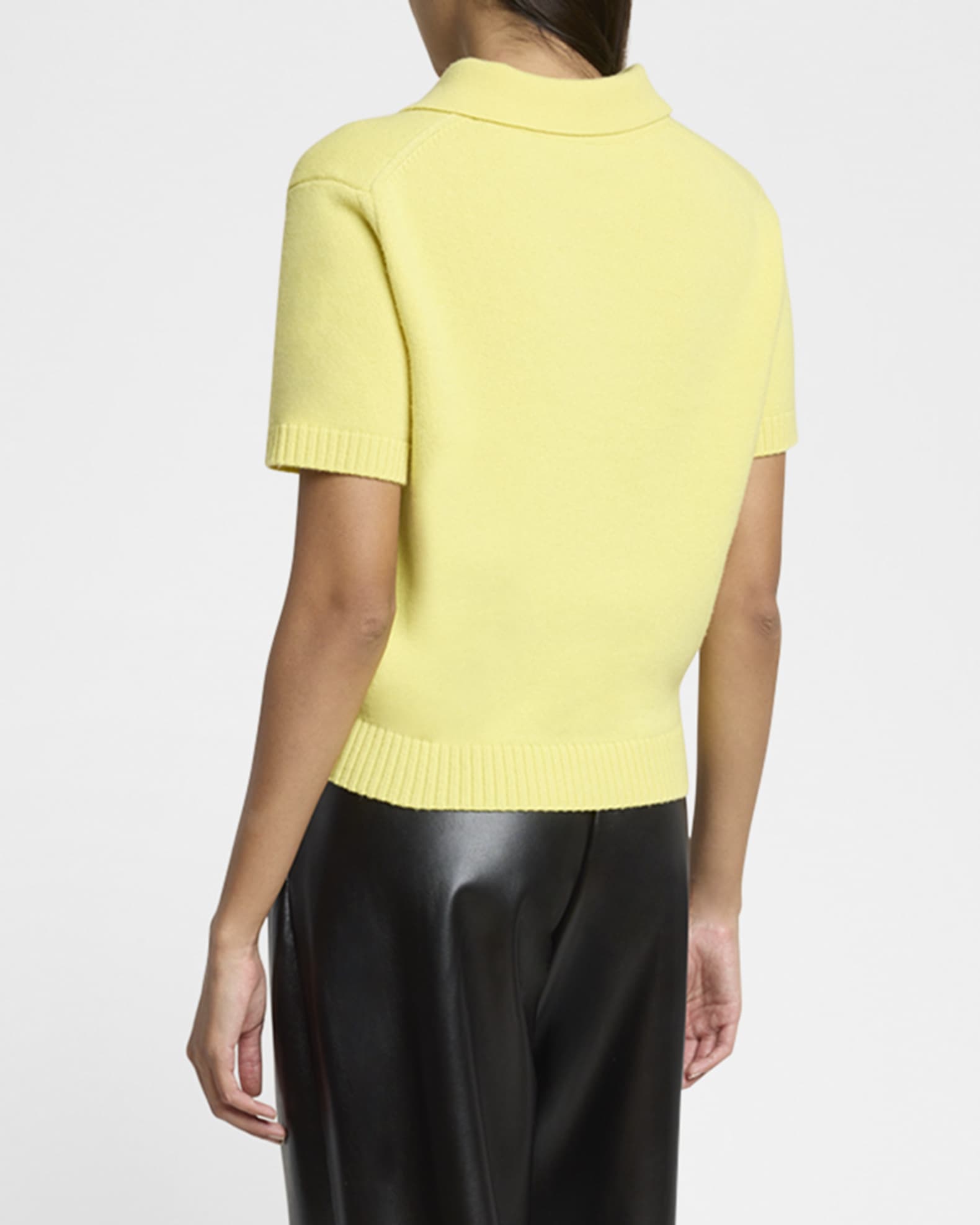 Givenchy Embroidered Short-Sleeve Wool-Cashmere Polo | Neiman Marcus