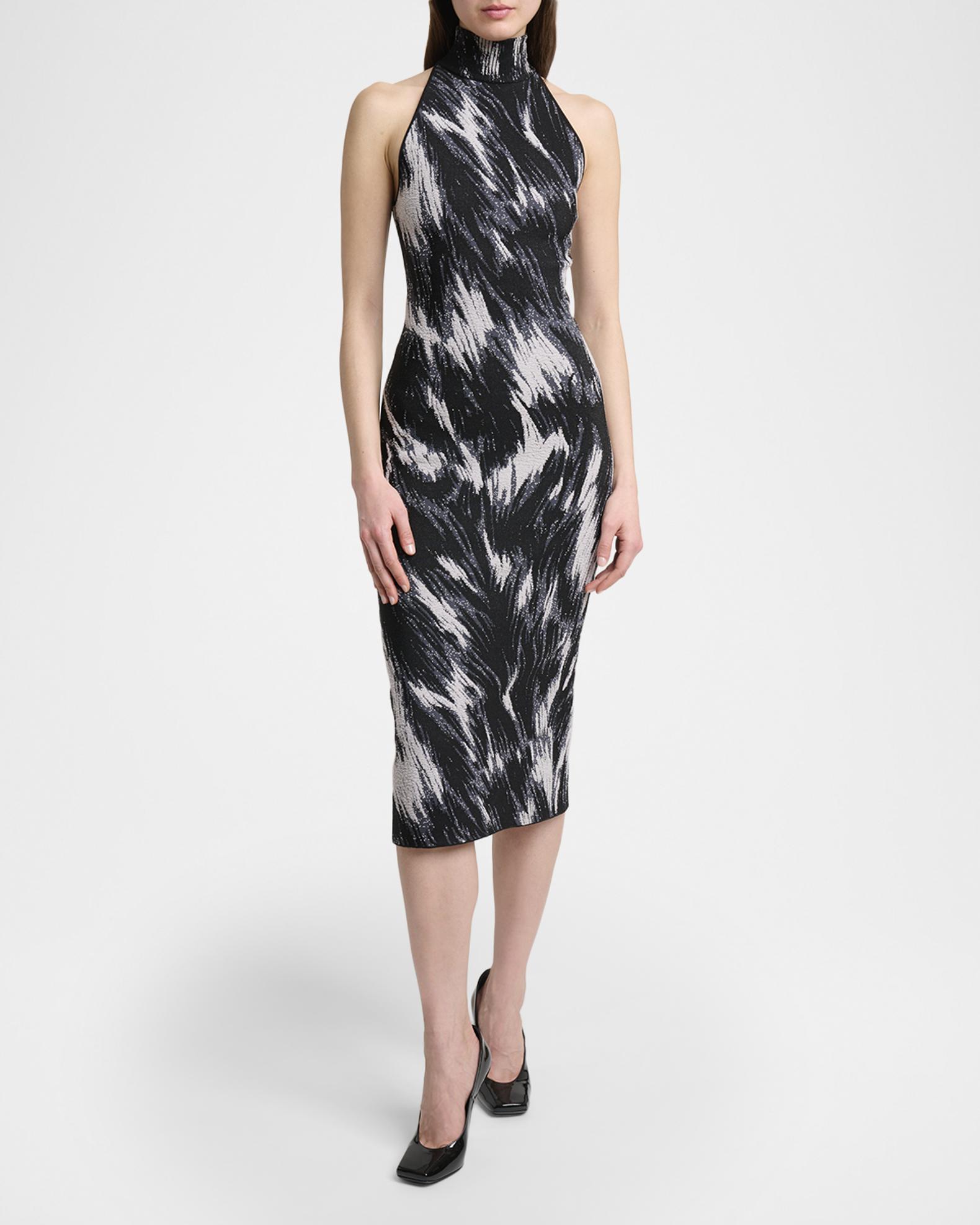givenchy bodycon dress Givenchy Sleeveless Mock-Neck Midi Dress