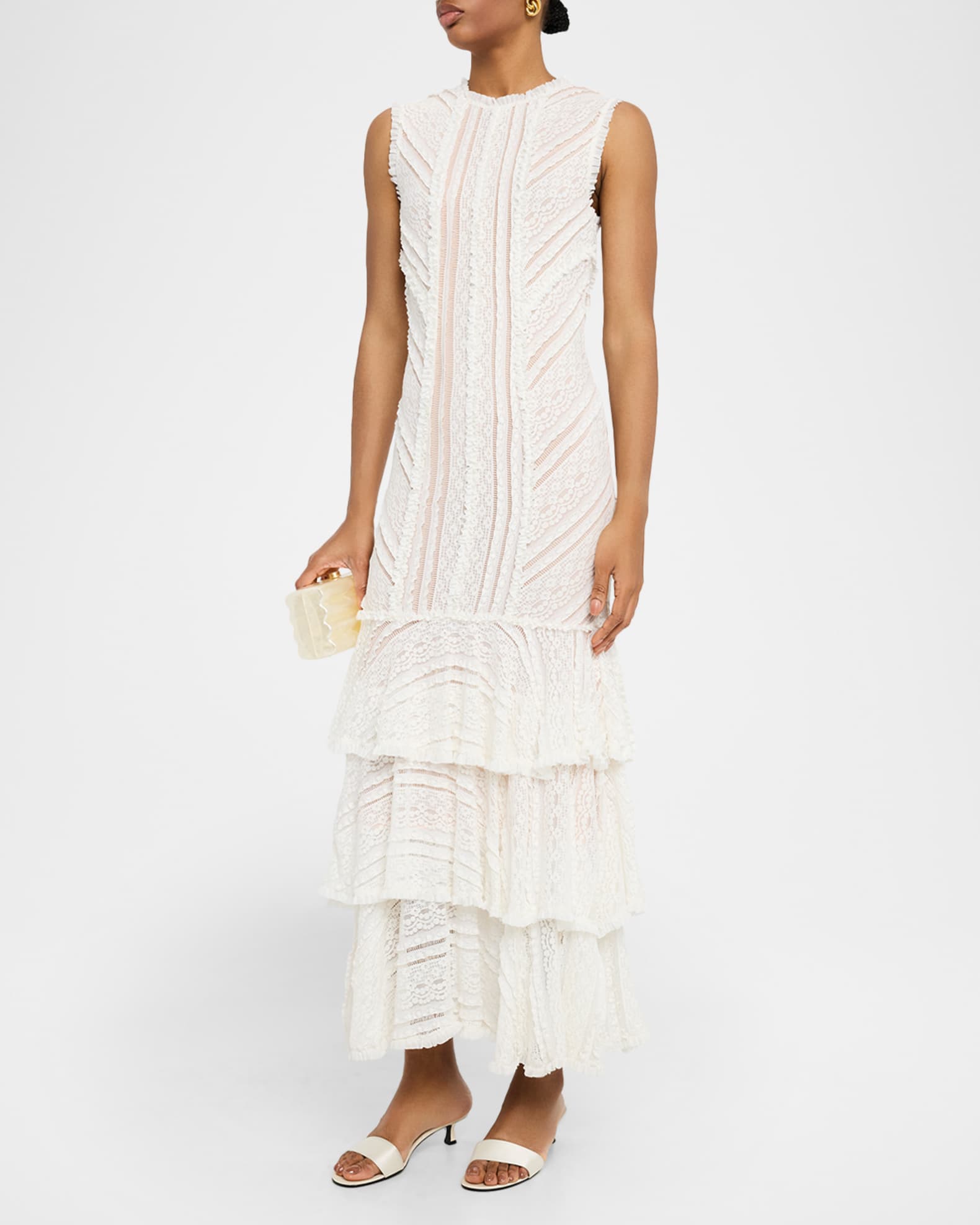 Maceio Sleeveless Lace Maxi Dress 1