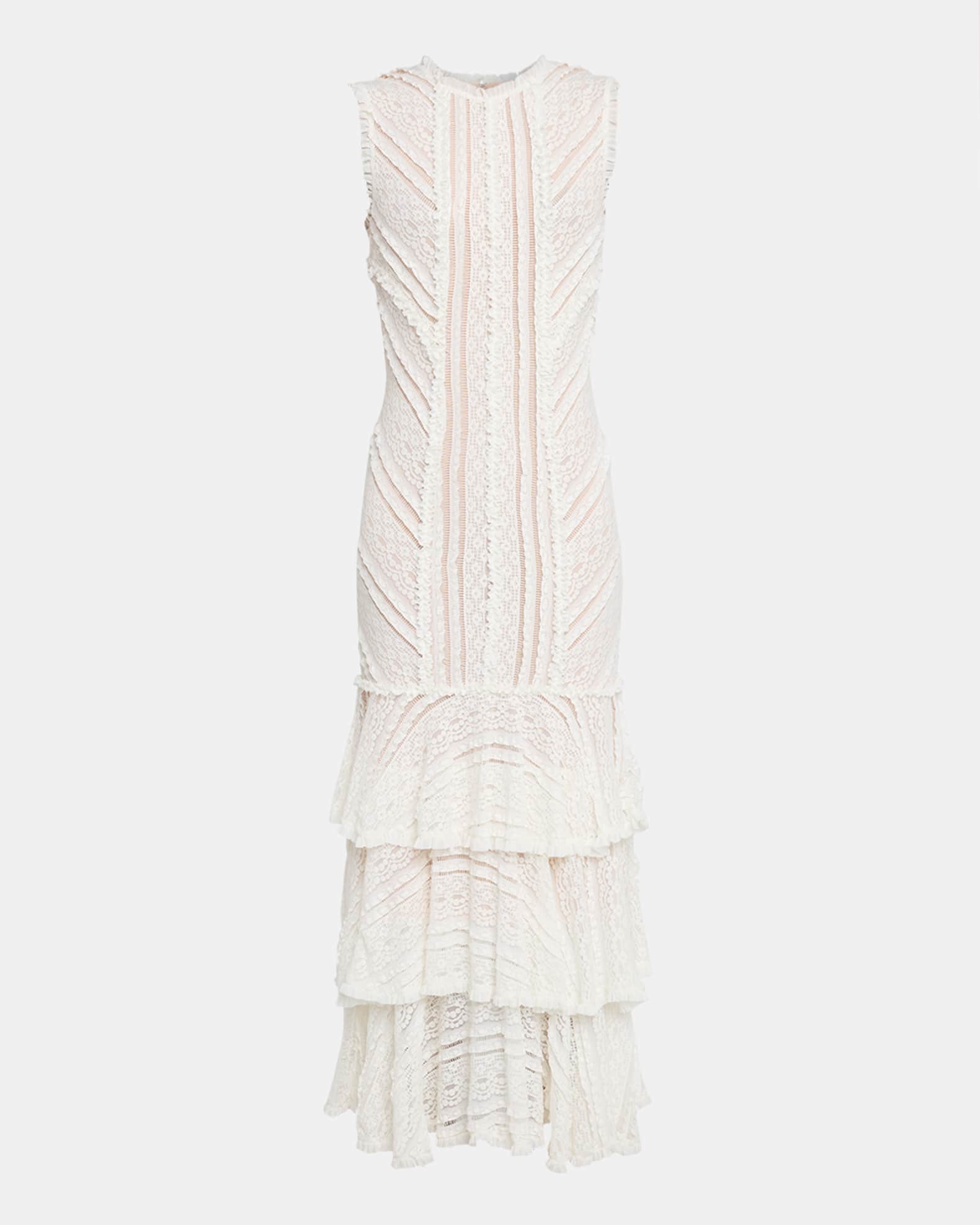 Maceio Sleeveless Lace Maxi Dress 0