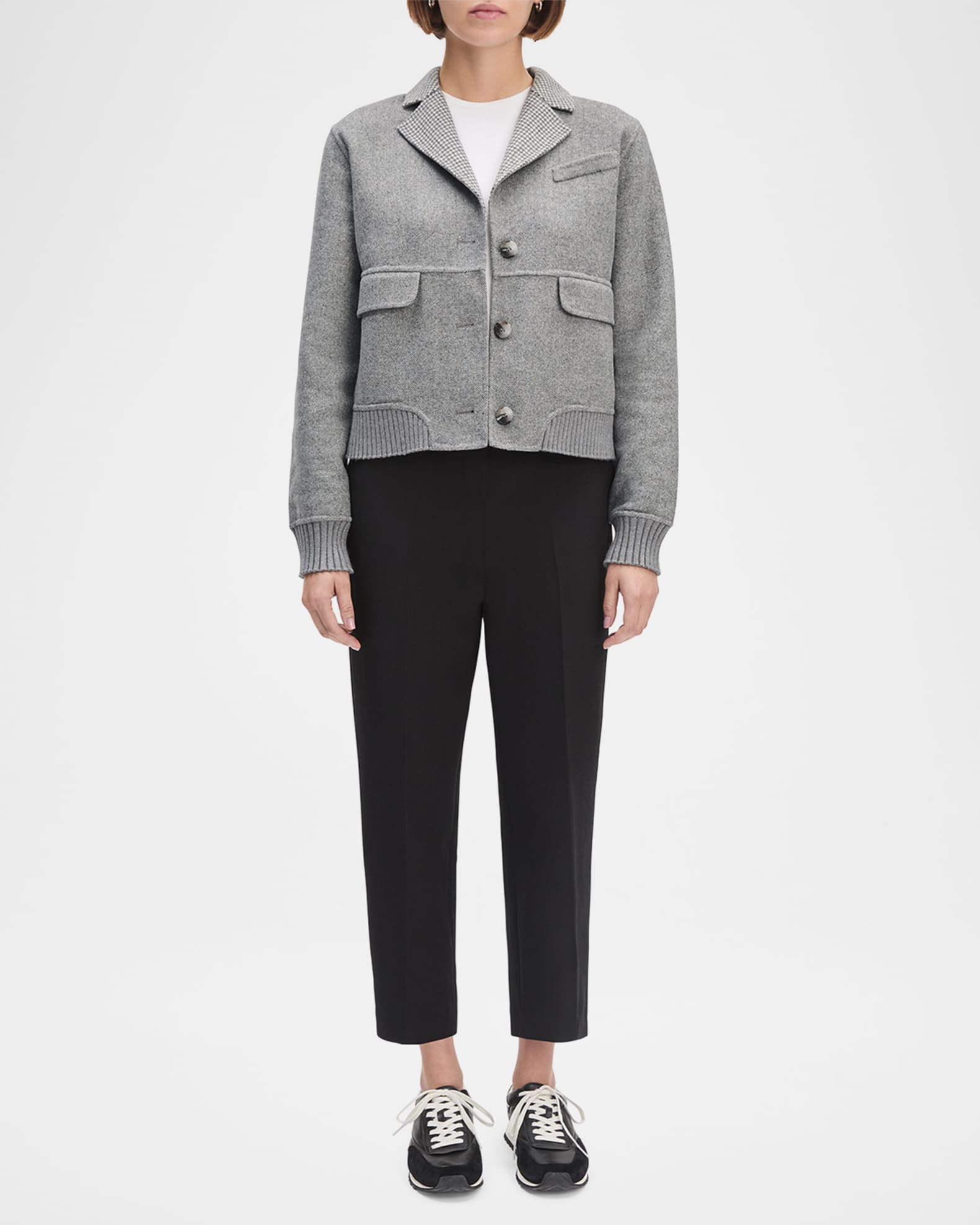 The City Herringbone Bomber Jacket  1