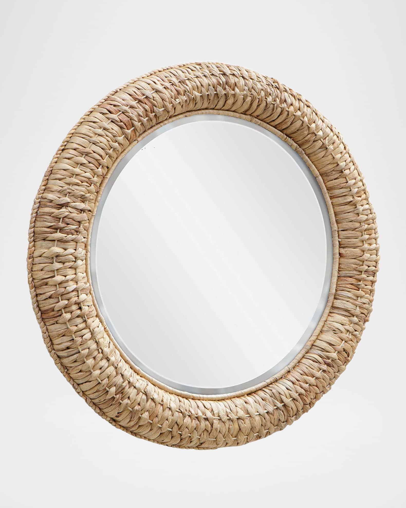 The Uttermost Co Twisted Seagrass 36" Round Wall Mirror | Neiman Marcus