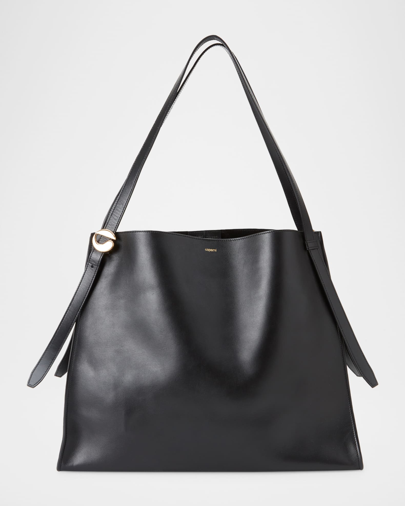 トートバッグ Coperni Shopper Coperni Logo Buckle Leather Tote Bag | Neiman Marcus