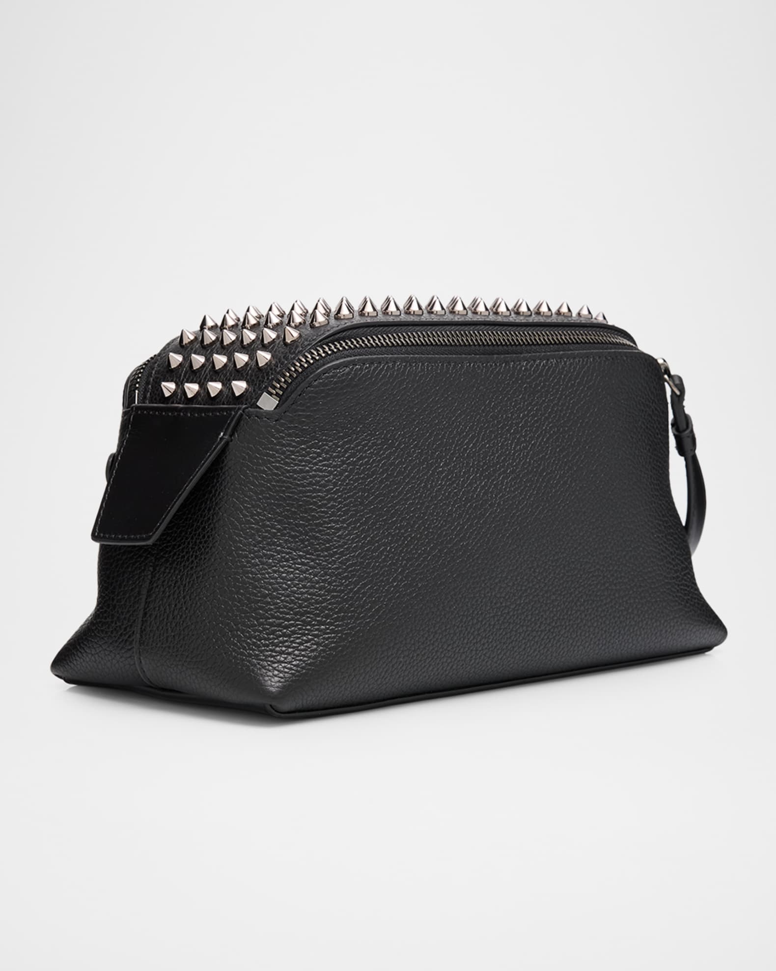 Christian Louboutin Men's Funky Leather Empire Spikes Travel Pouch