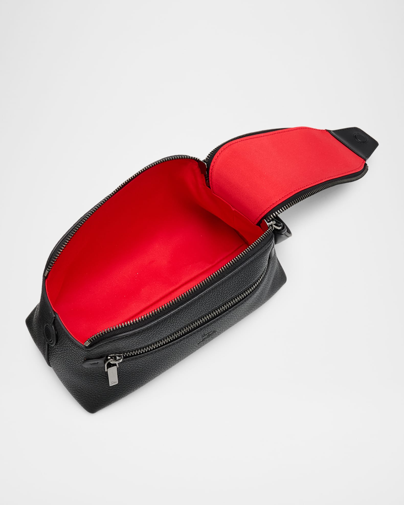 Christian Louboutin Men's Funky Leather Empire Spikes Travel Pouch