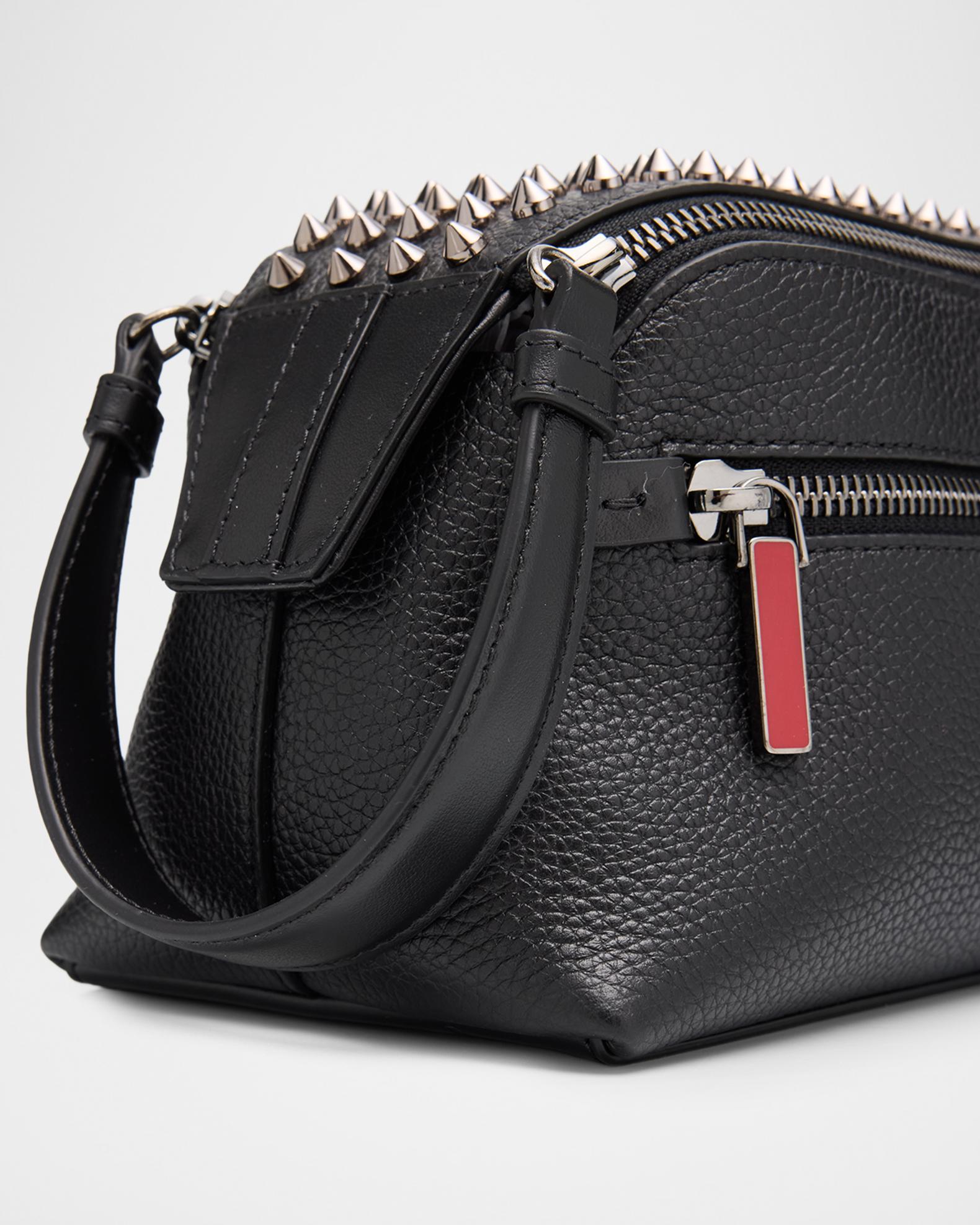 Christian Louboutin Men's Funky Leather Empire Spikes Travel Pouch
