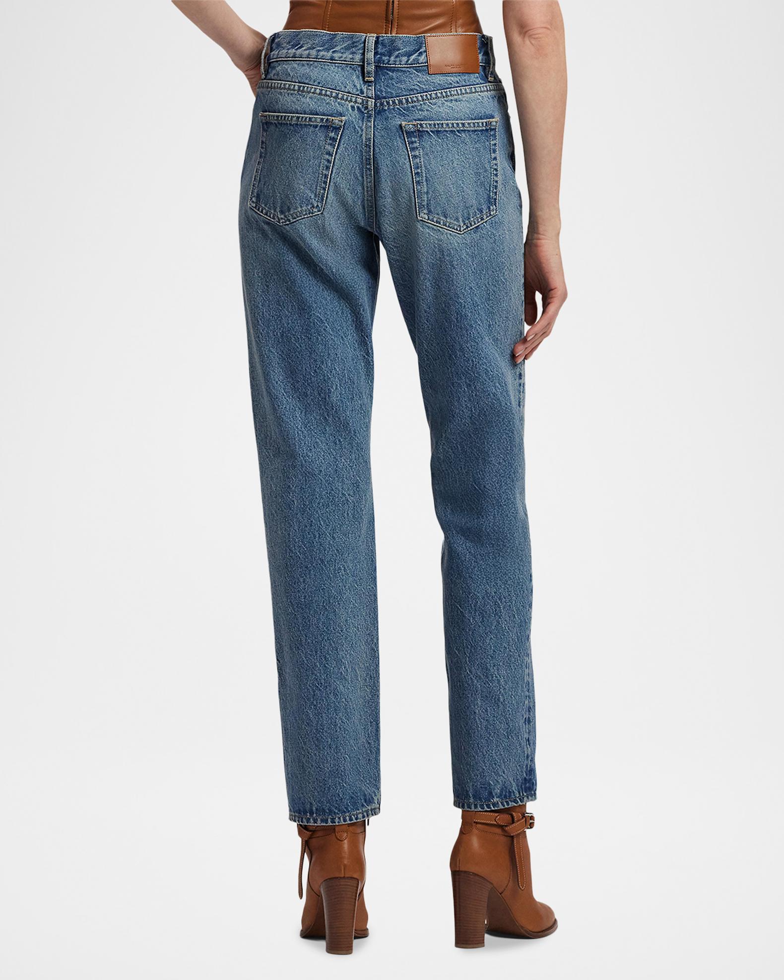 Ralph Lauren Collection Nicolet Cotton Denim Jeans | Neiman Marcus