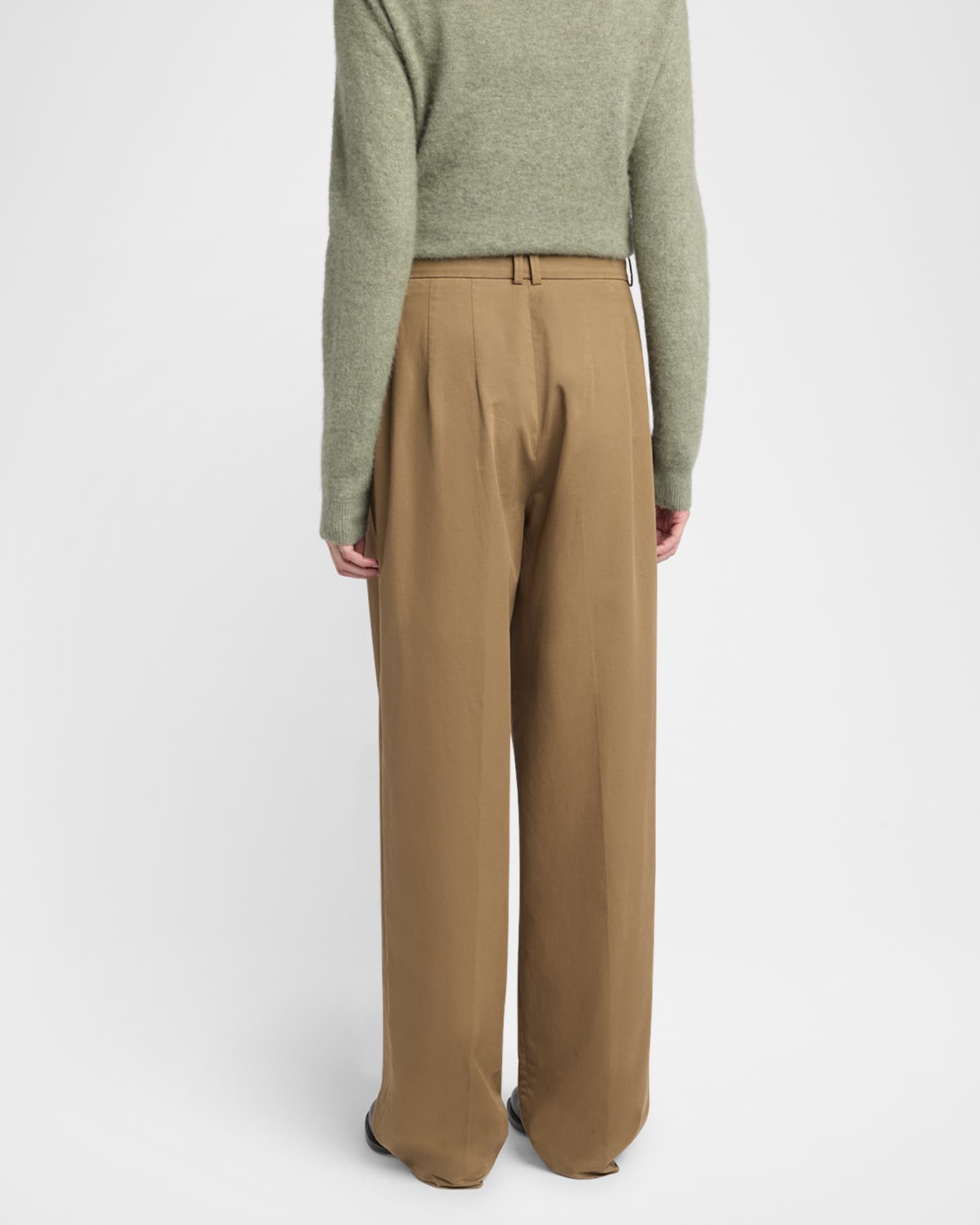 THE ROW Igor Double-Pleated Wide-Leg Pants | Neiman Marcus