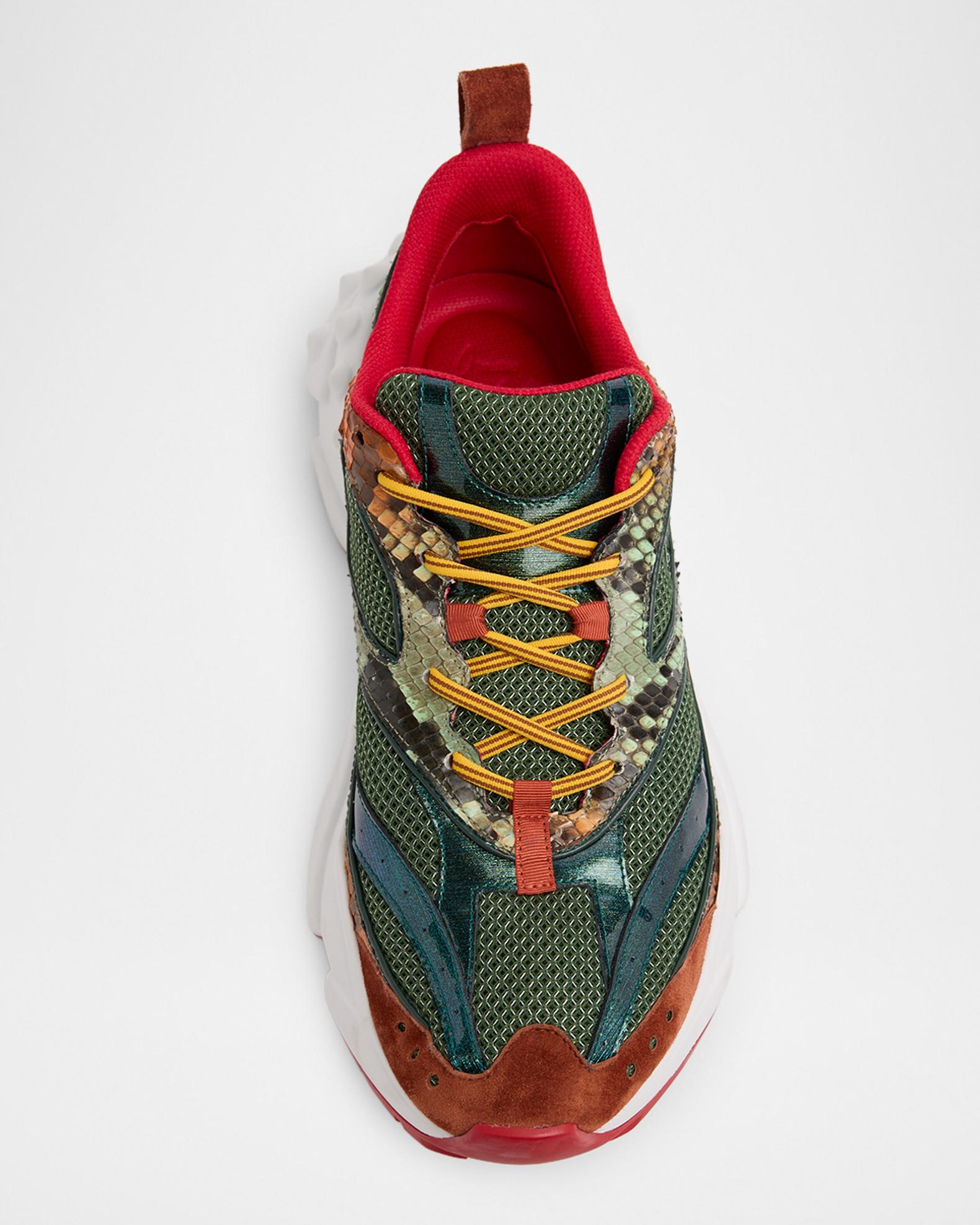 Christian Louboutin Men's So Flo Mesh & Snakeskin Runner Sneakers ...