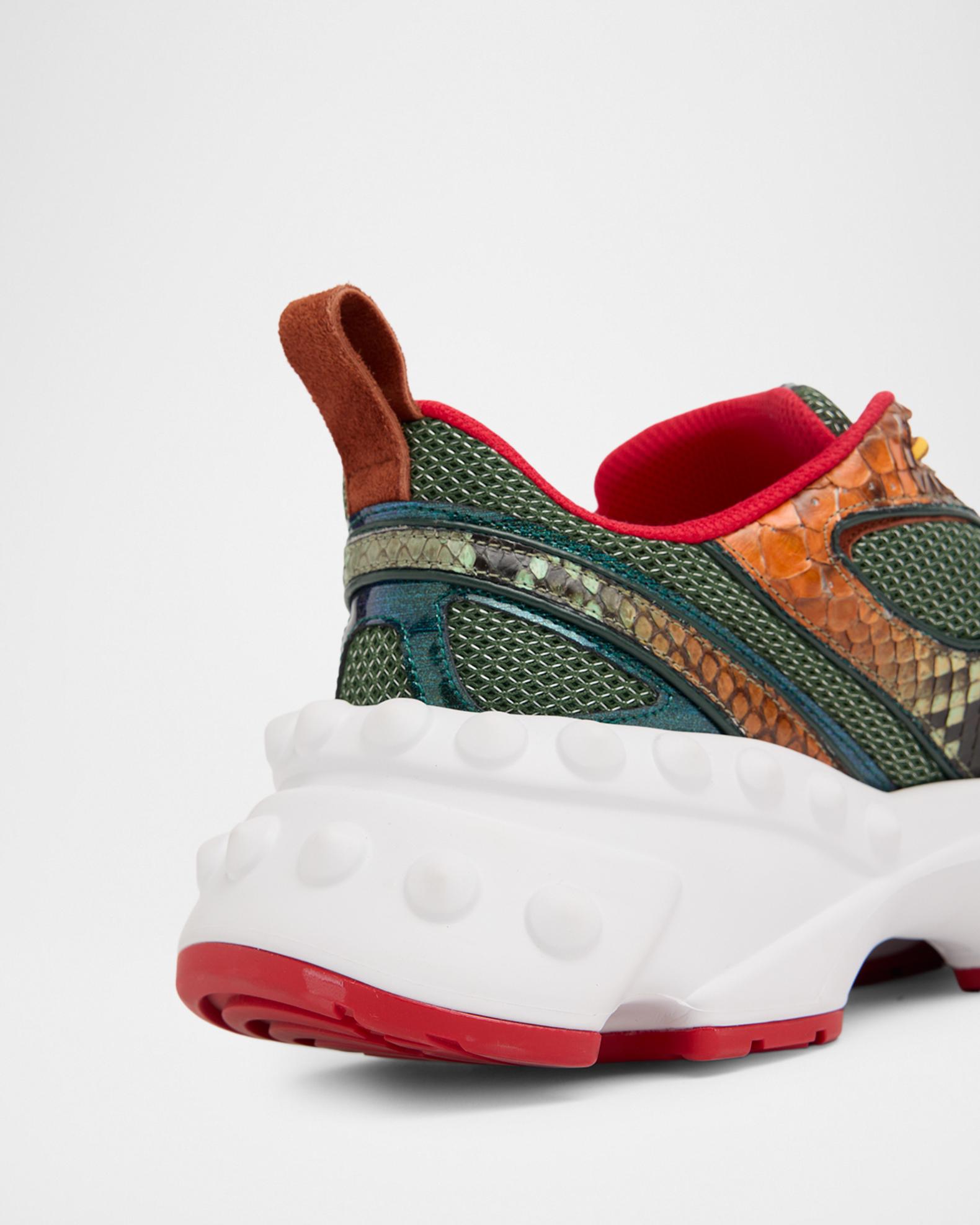 Christian Louboutin Men's So Flo Mesh & Snakeskin Runner Sneakers ...