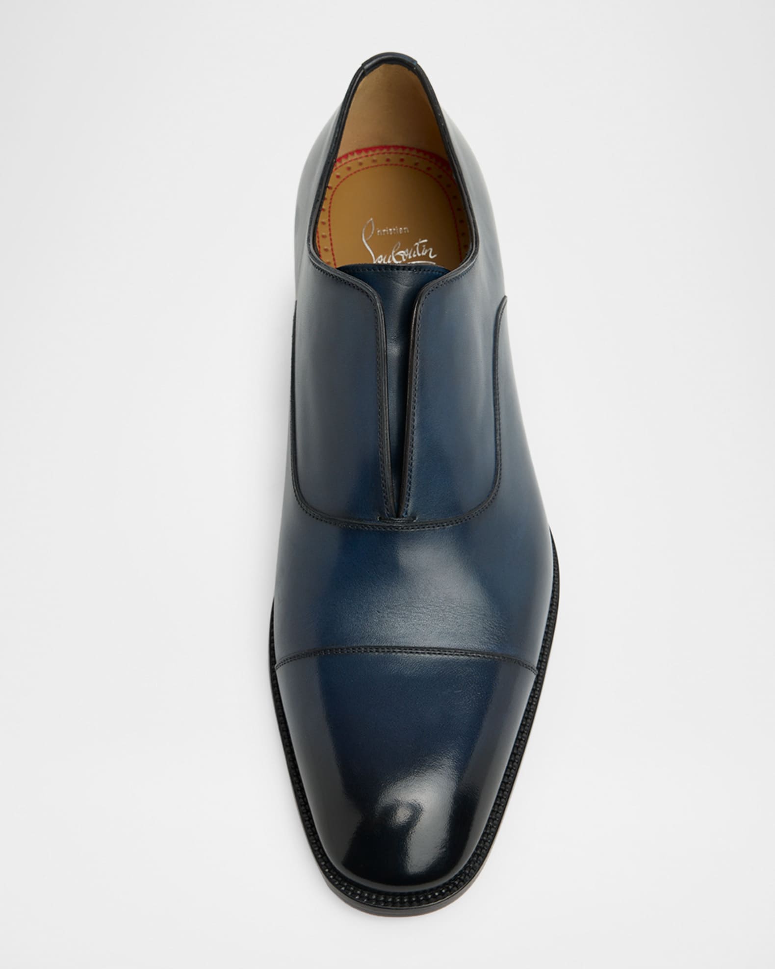 Christian Louboutin Men's Alpha Male II Cap-Toe Leather Oxfords