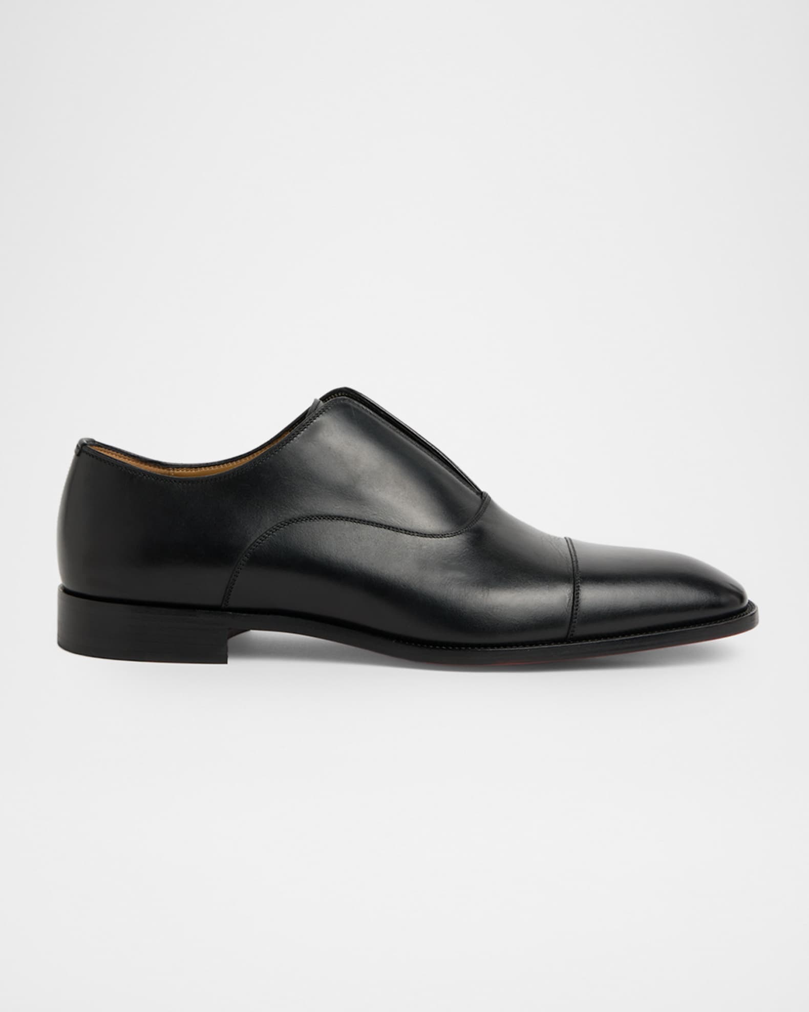 Christian Louboutin Men's Alpha Male II Leather Cap-Toe Loafers