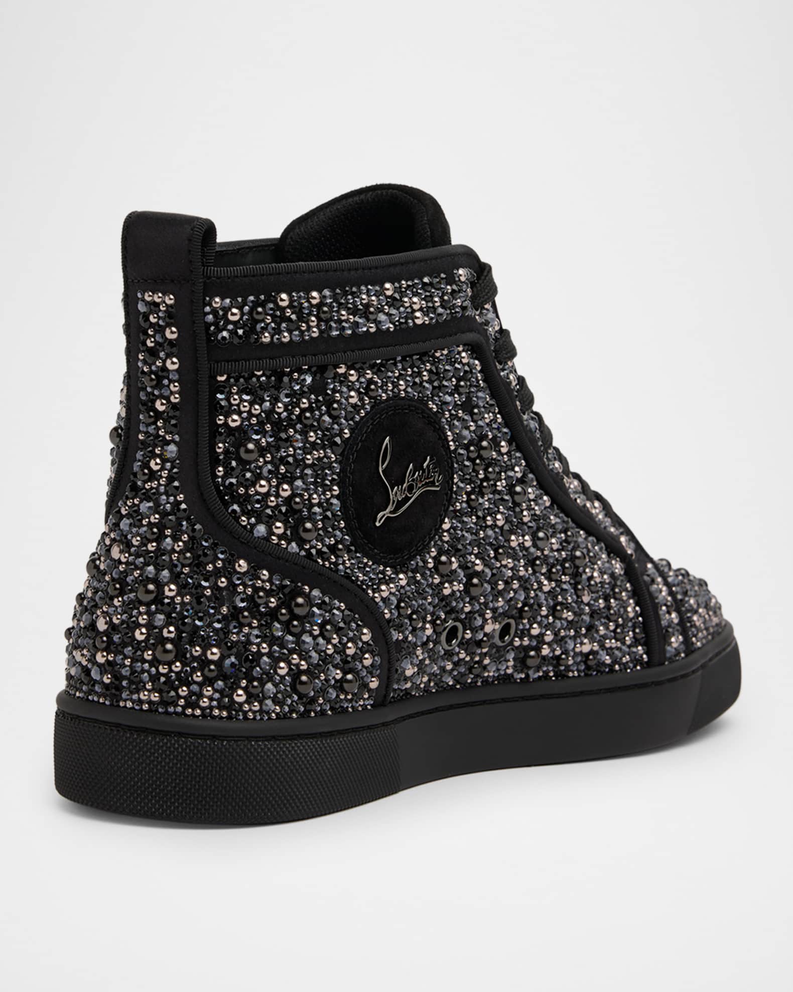 Baskets Montantes Stuart Weitzman Fille - Gris/Noir - Strass & Clous - Taille 2