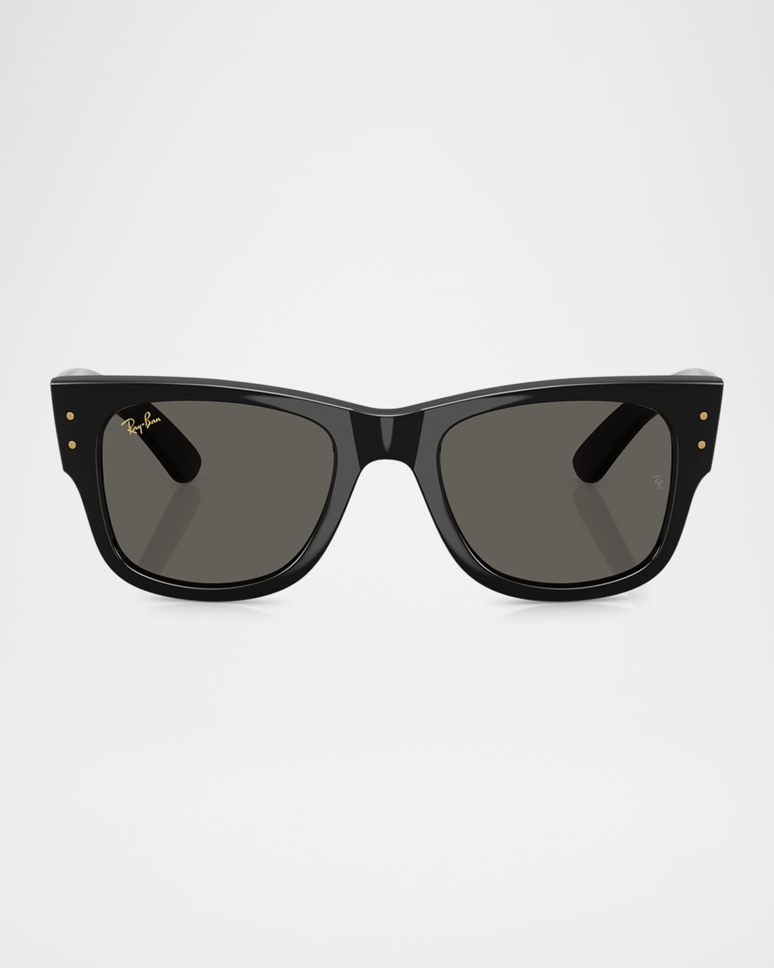 Men's RB0840S Mega Wayfarer A$AP ROCKY Blacked Out Collection Square Sunglasses 0