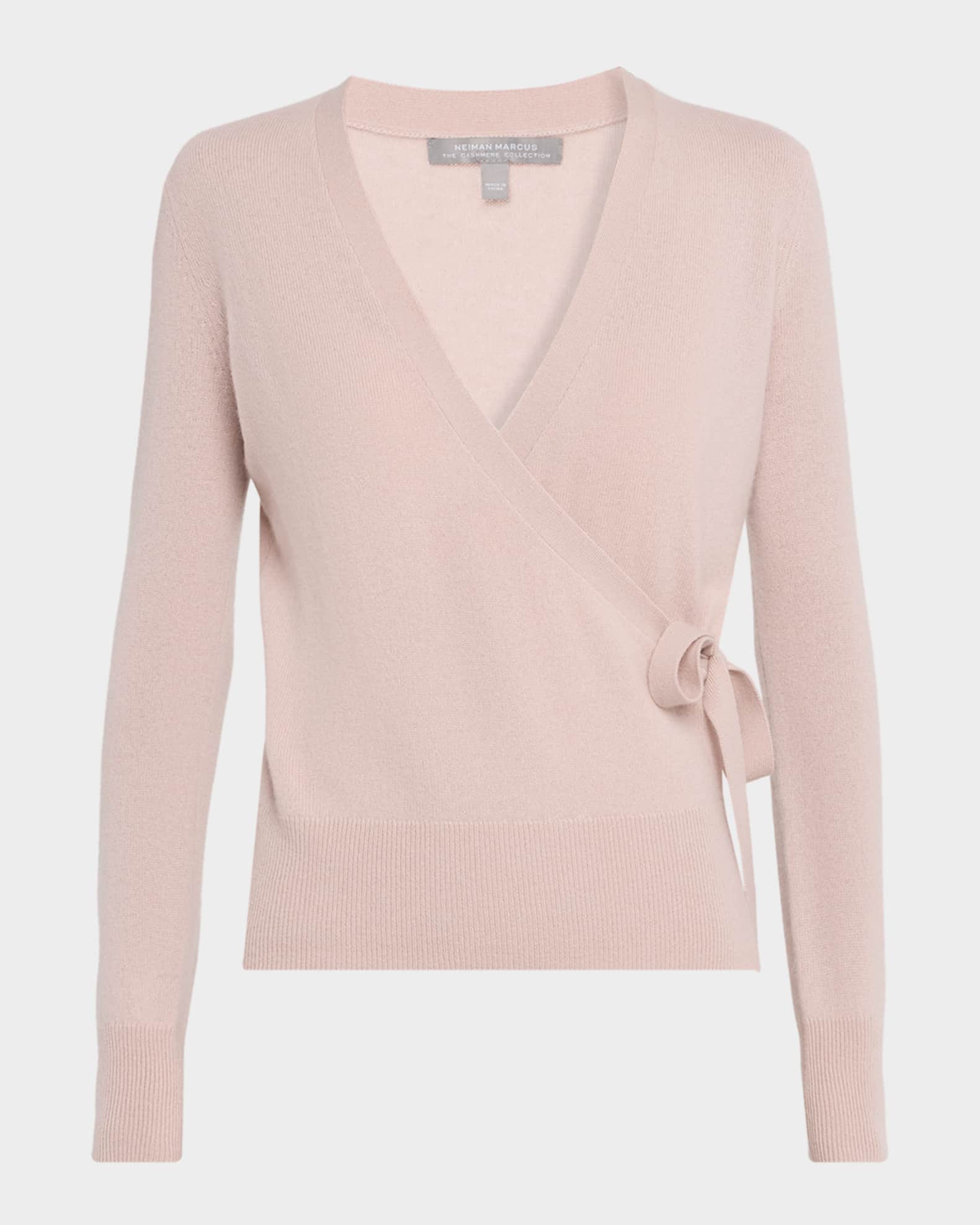 Cashmere Wrap-Tie Sweater 0