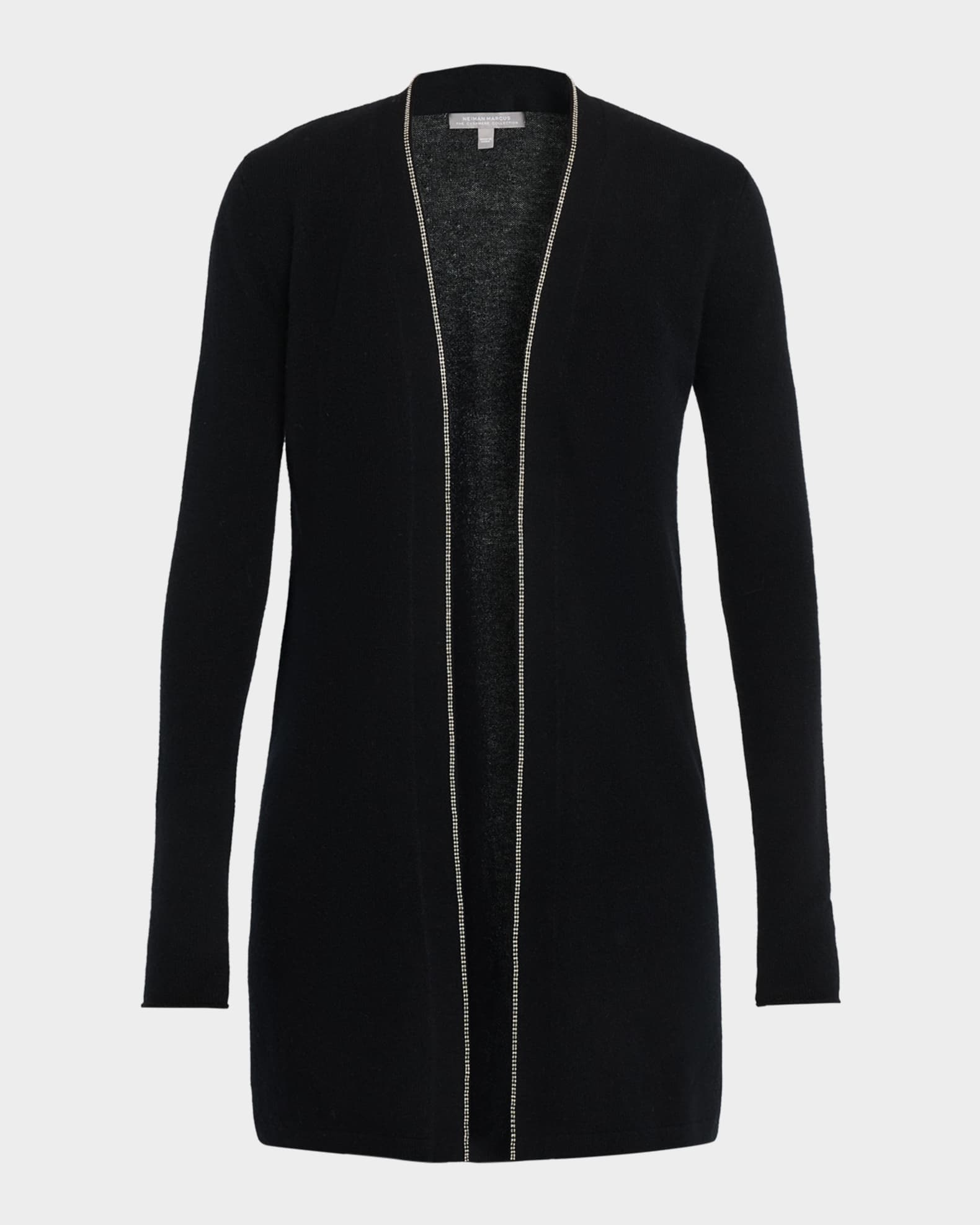 Cashmere Duster Cardigan with Chain Detail 0