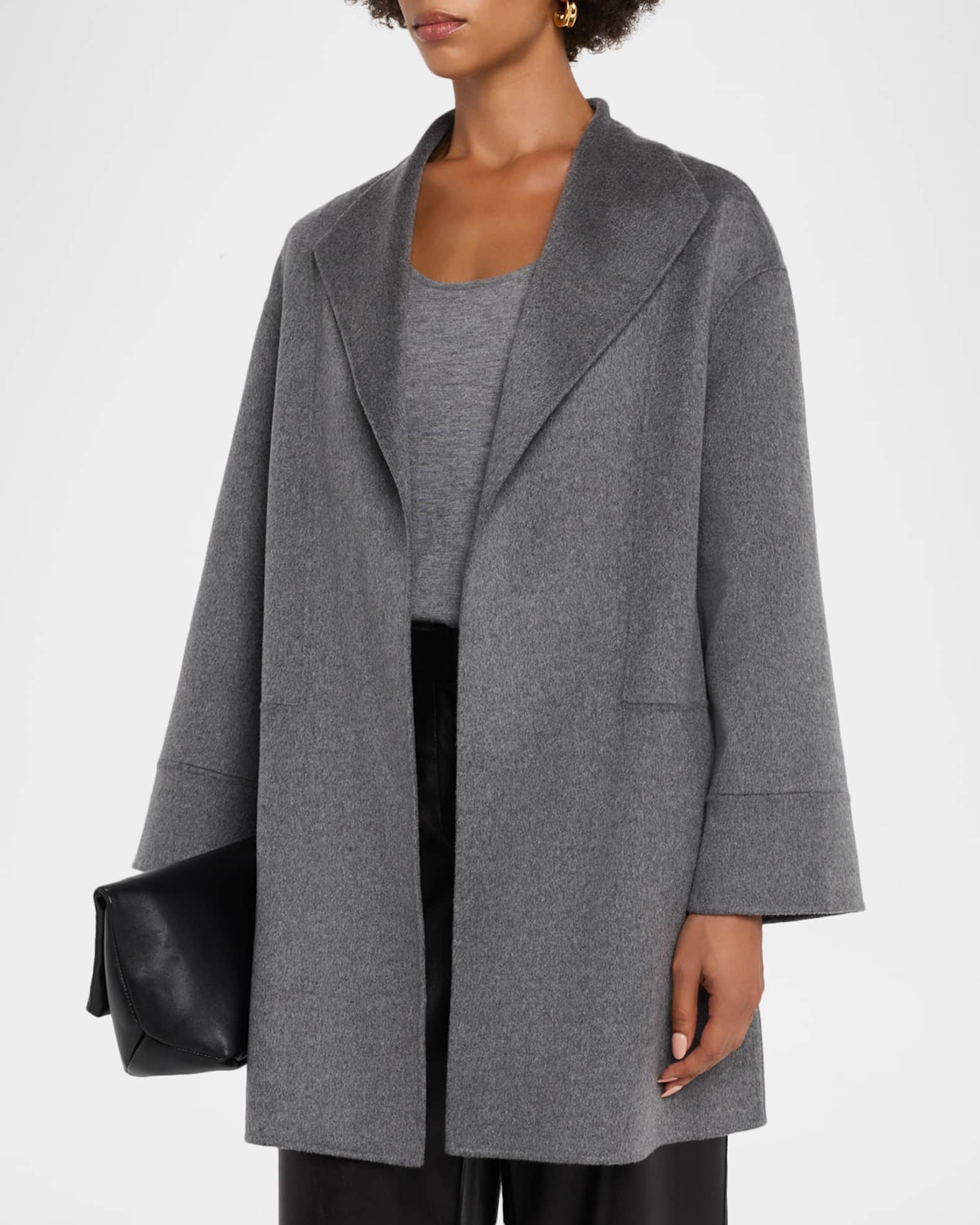 Neiman Marcus Cashmere Collection Double-Faced Cashmere Cardigan