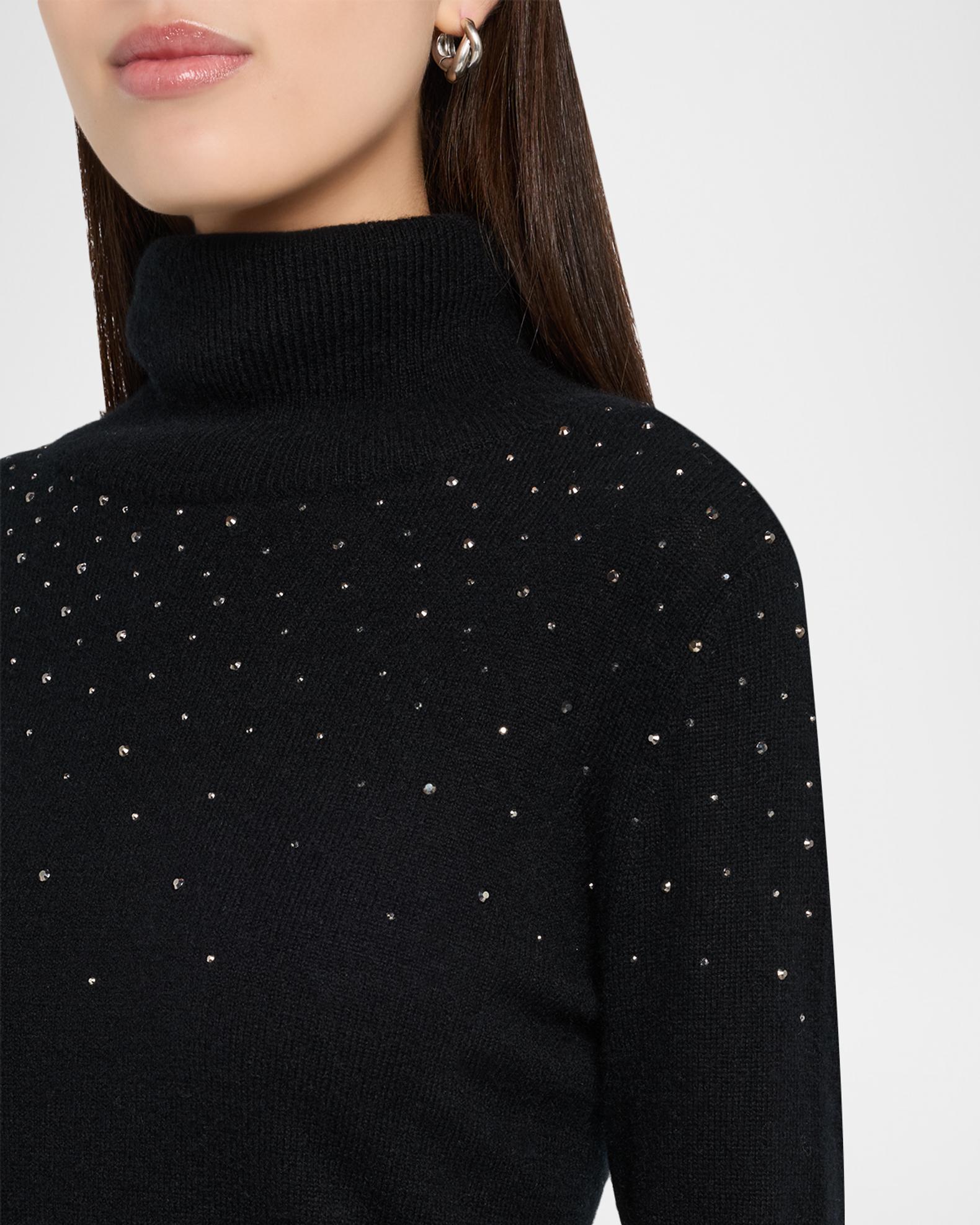 Maglione Neiman Marcus 100% Cashmere Donna – Nero Collo A V, Fessura Laterale – Taglia Plus 3X – Nuovo Con Etichette