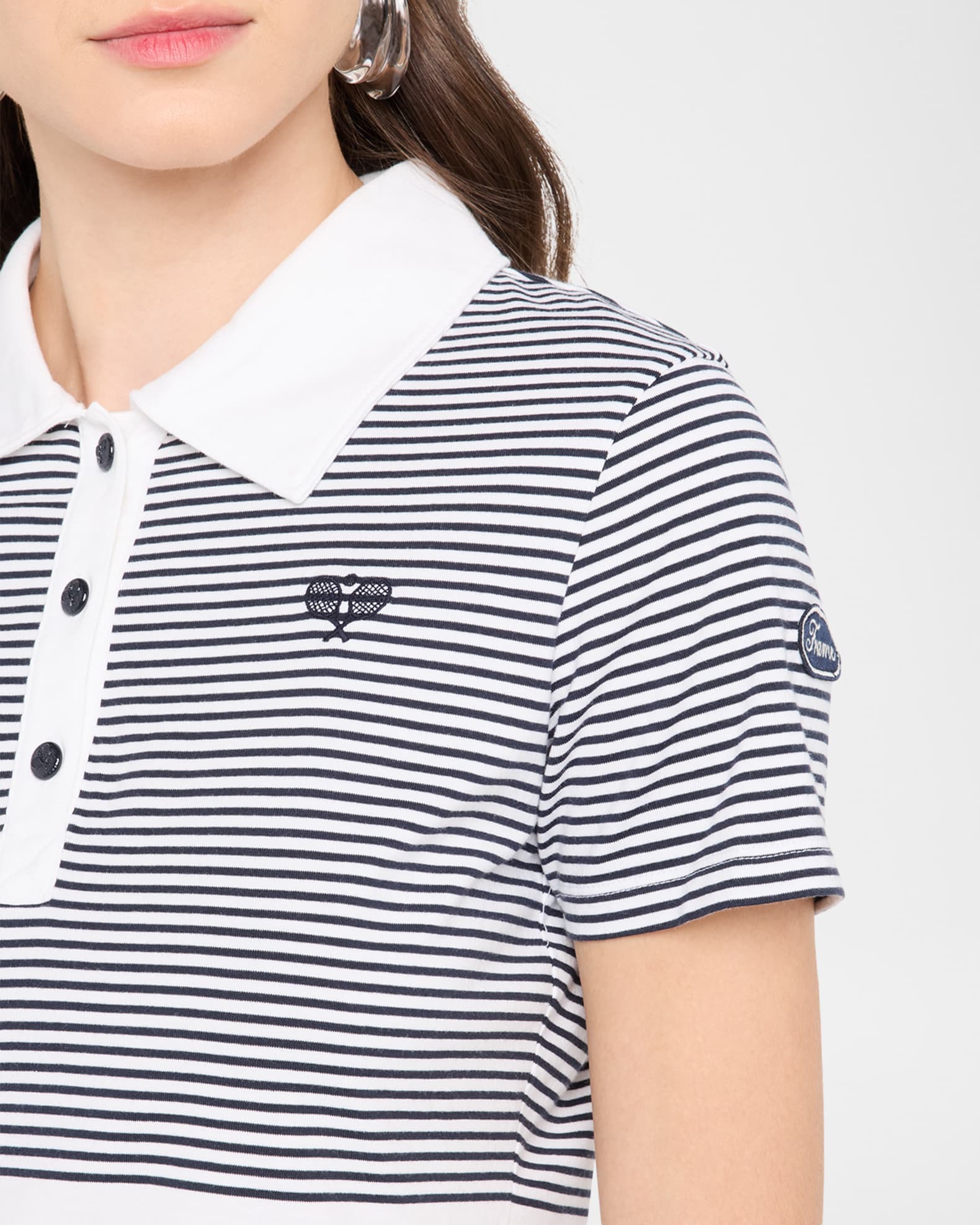 【Timeison】FRAMED COLLAR FRONT PANEL POLO Timeison】FRAMED COLLAR FRONT PANEL POLO