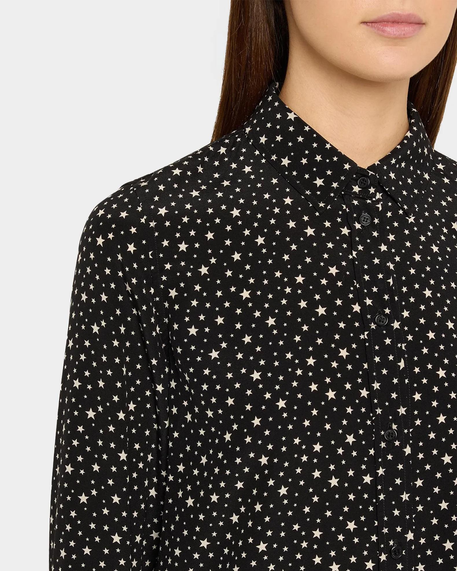 Nili Lotan Spotted Silk Button-Down Blouse | Neiman Marcus