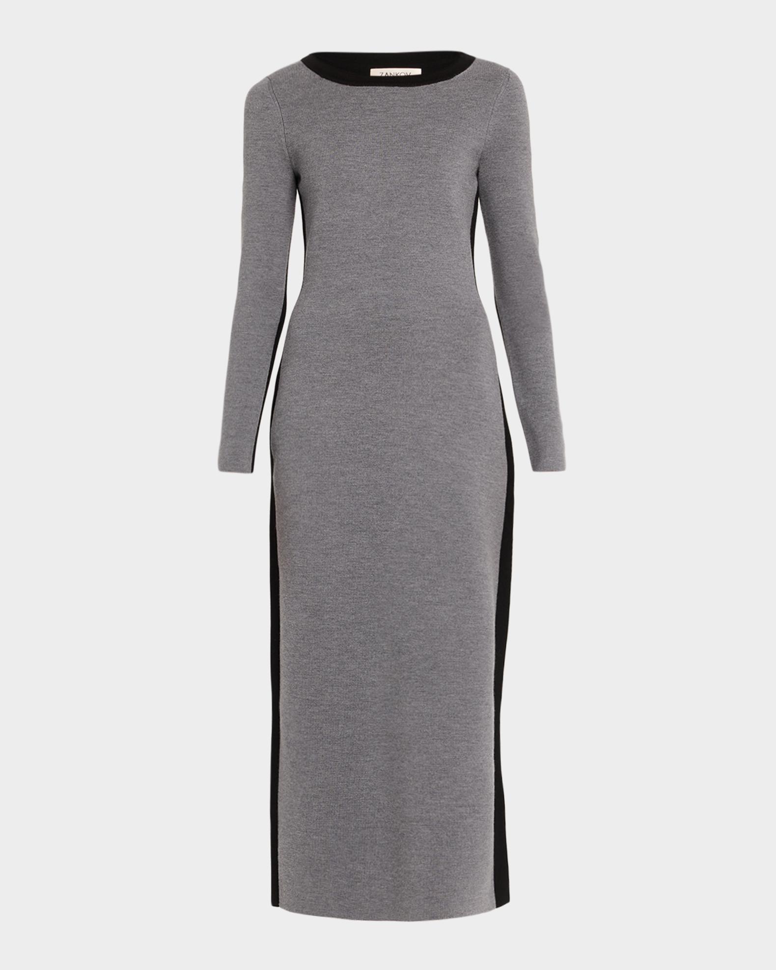 zankov knit dress Angie Colorblock Long-Sleeve Ankle Zankov fashion