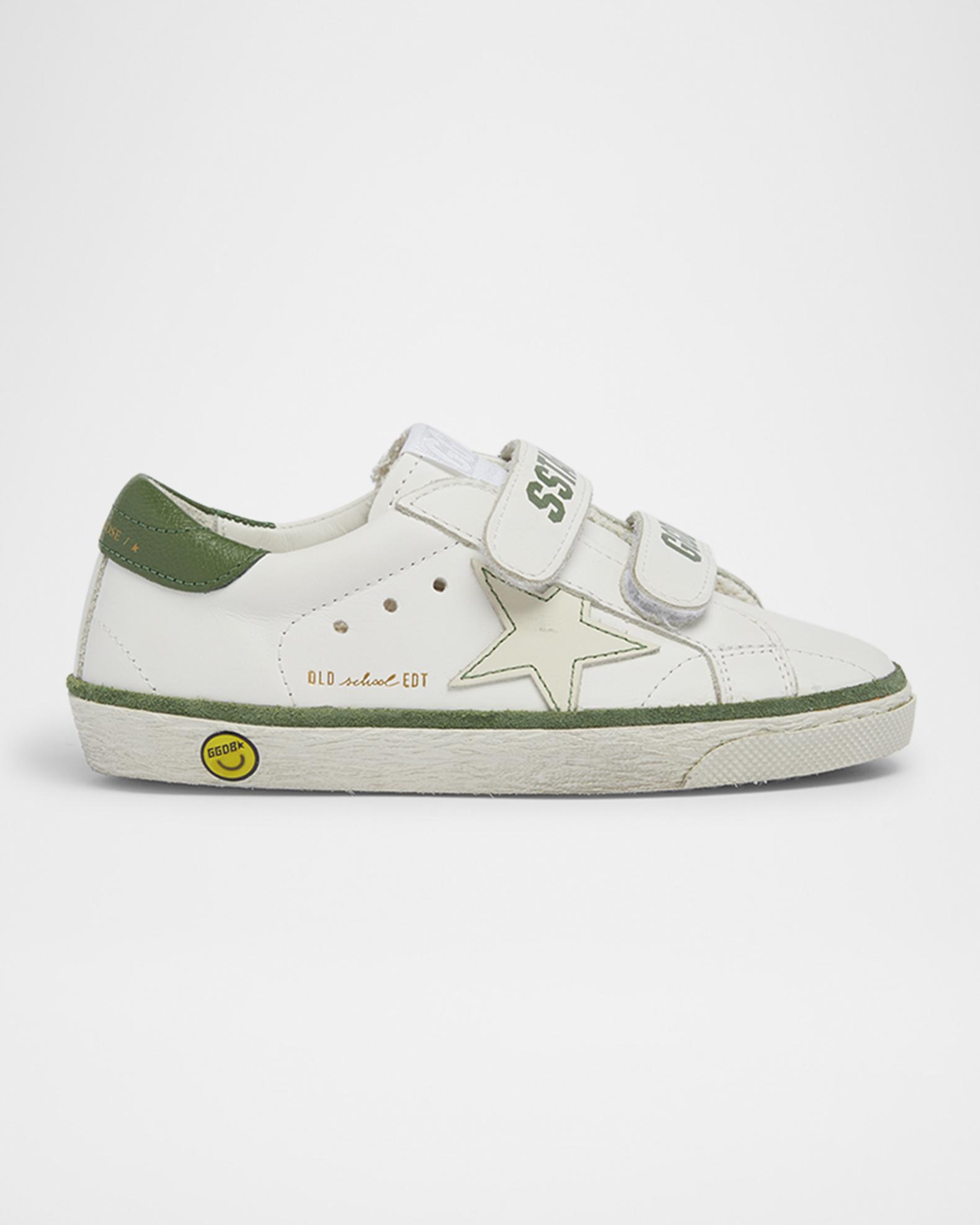Golden Goose Boy's Old School Leather Sneakers, Toddler/Kid | Neiman Marcus