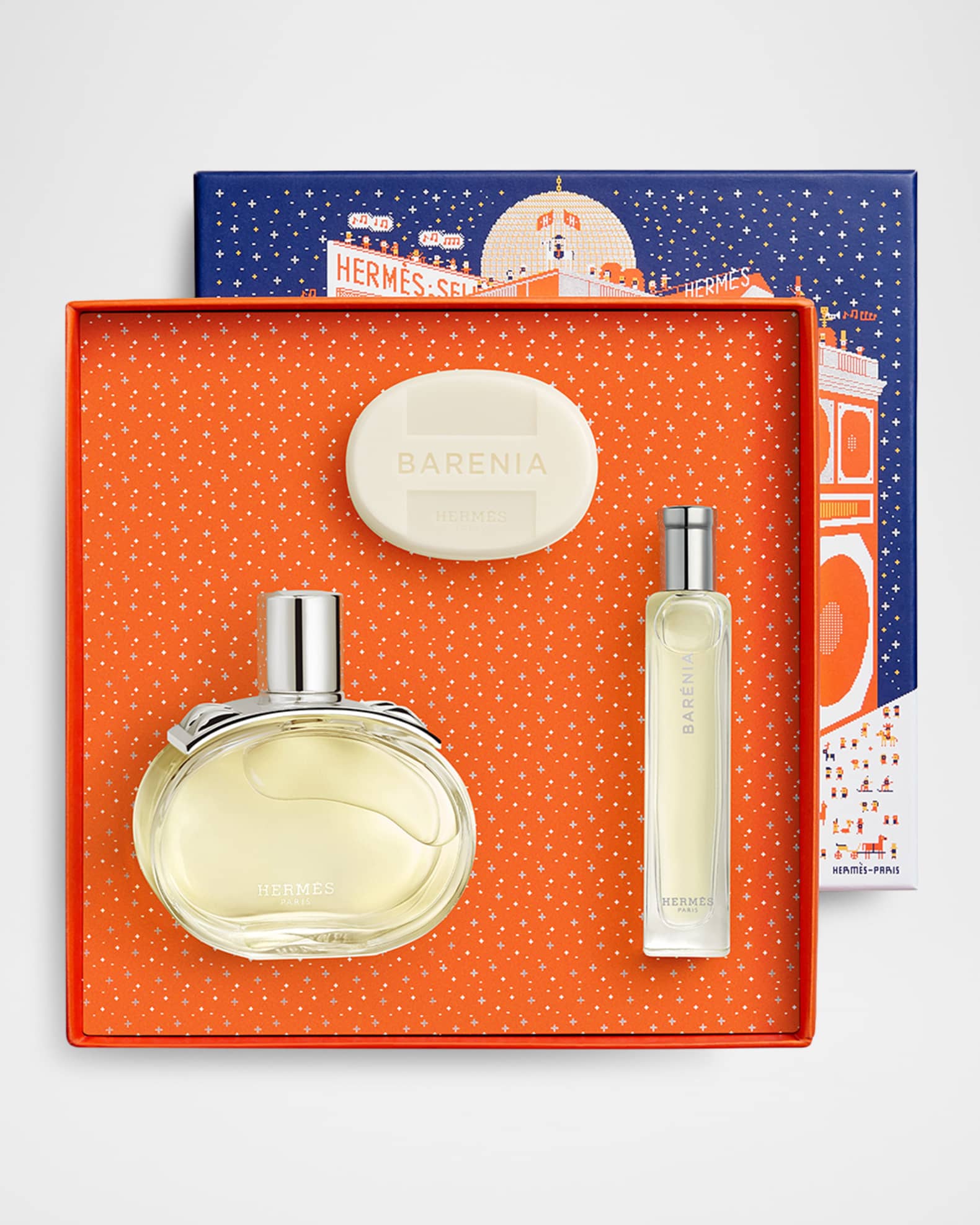 HERMES BARÉNIA 香水セット100mlミニチュアミニソープ付き未使用 Hermes Limited-Edition Barénia Eau de Parfum Gift Set | Neiman Marcus