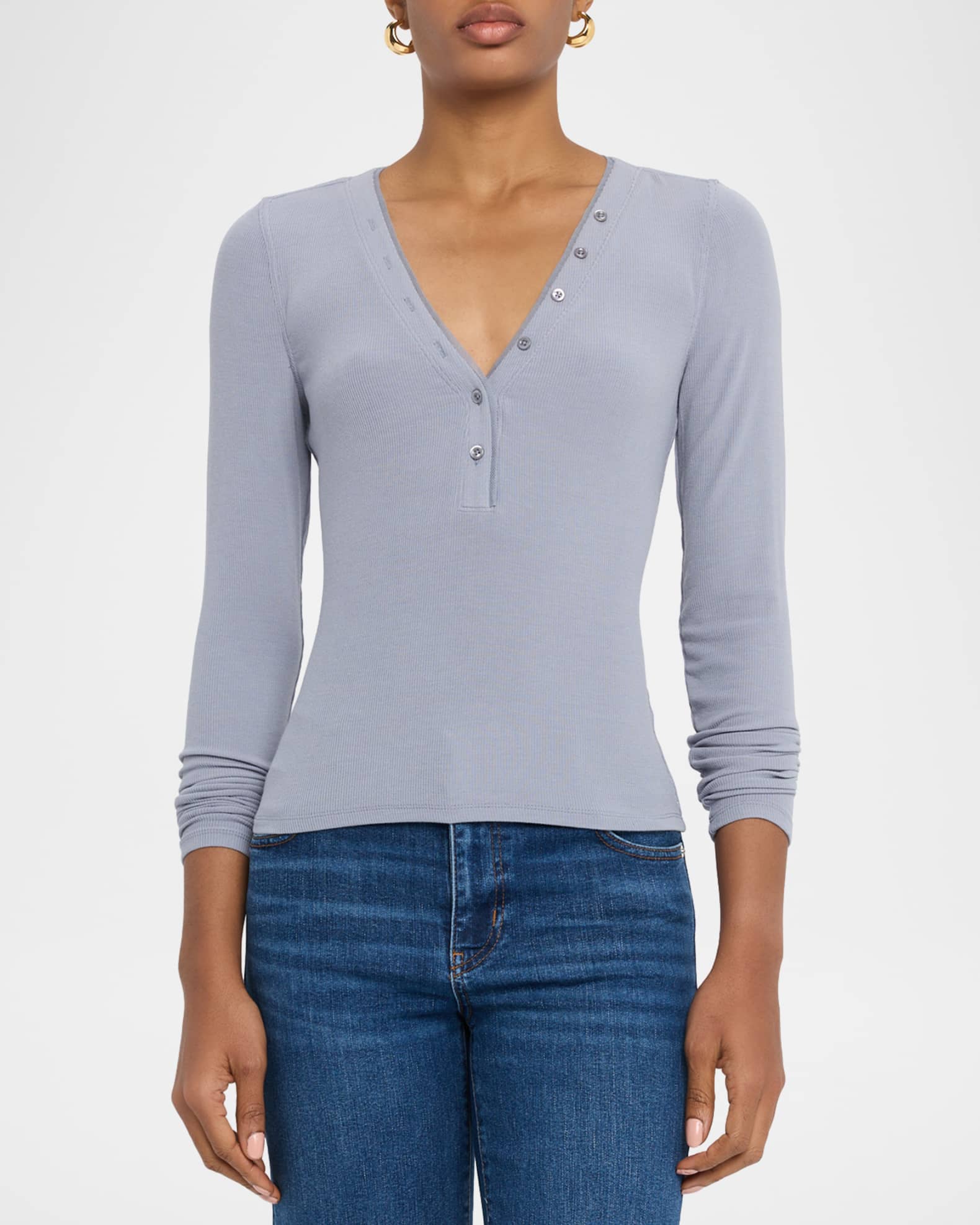 トップス CLANE MESH HENLEY NECK TOPS レディース】MESH HENLEY NECK TOPS | CLANE(クラネ) / トップス