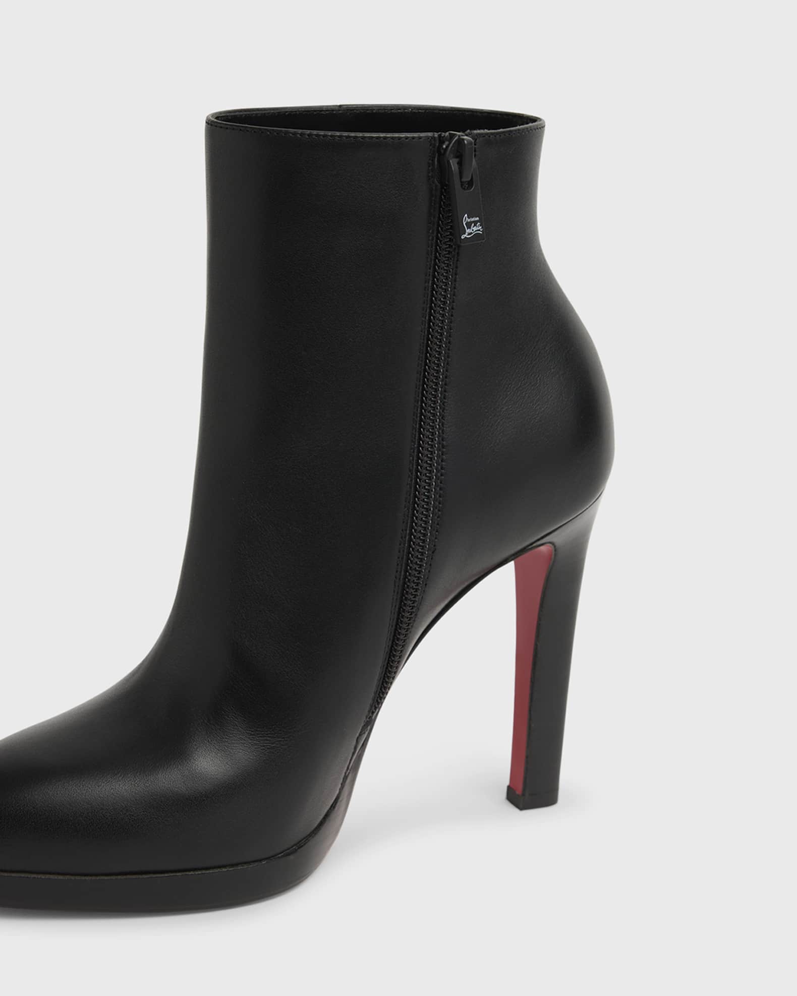 Christian Louboutin 120mm Fannylove Leather Booties | Neiman Marcus