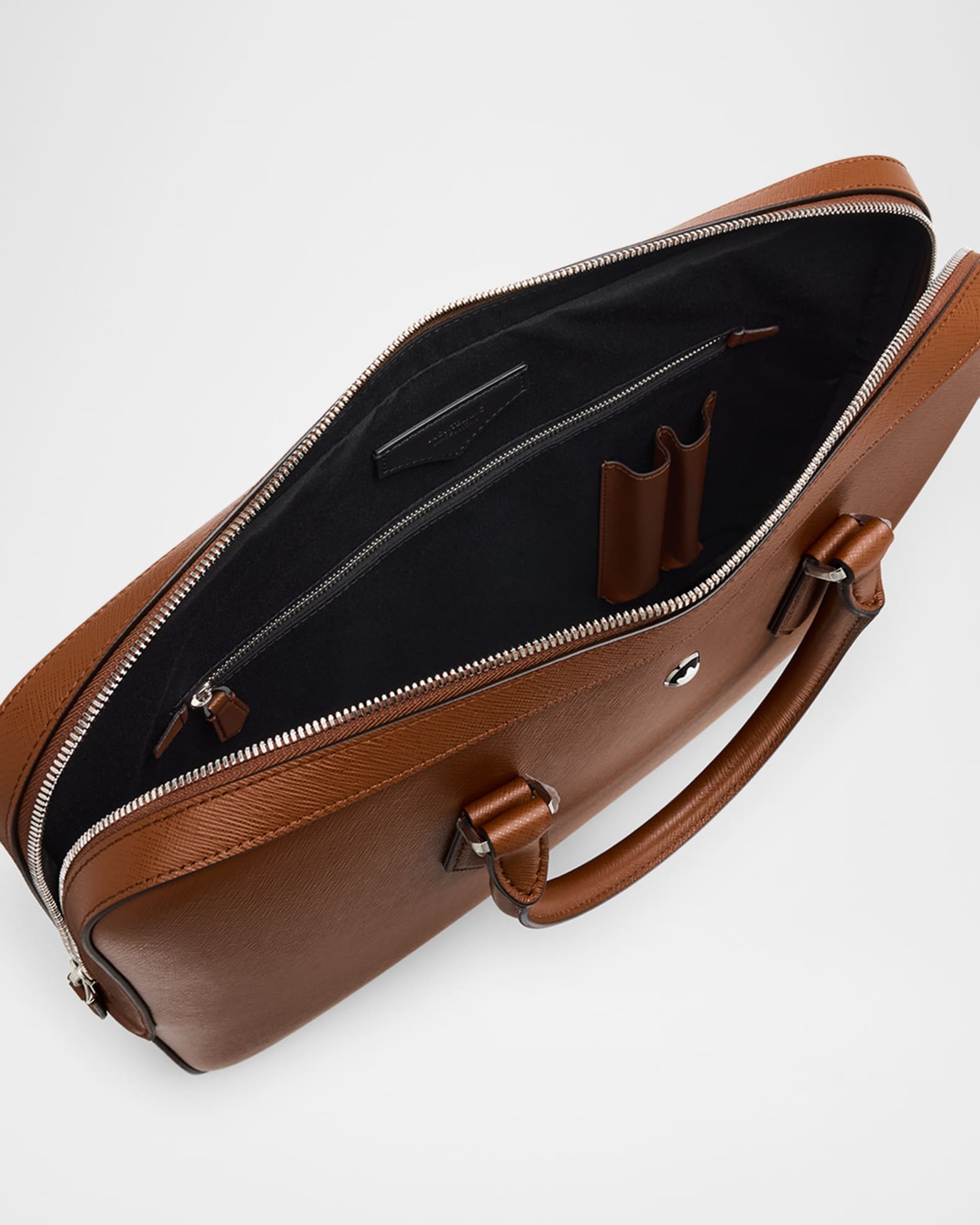 Montblanc Men's Sartorial Leather Briefcase | Neiman Marcus