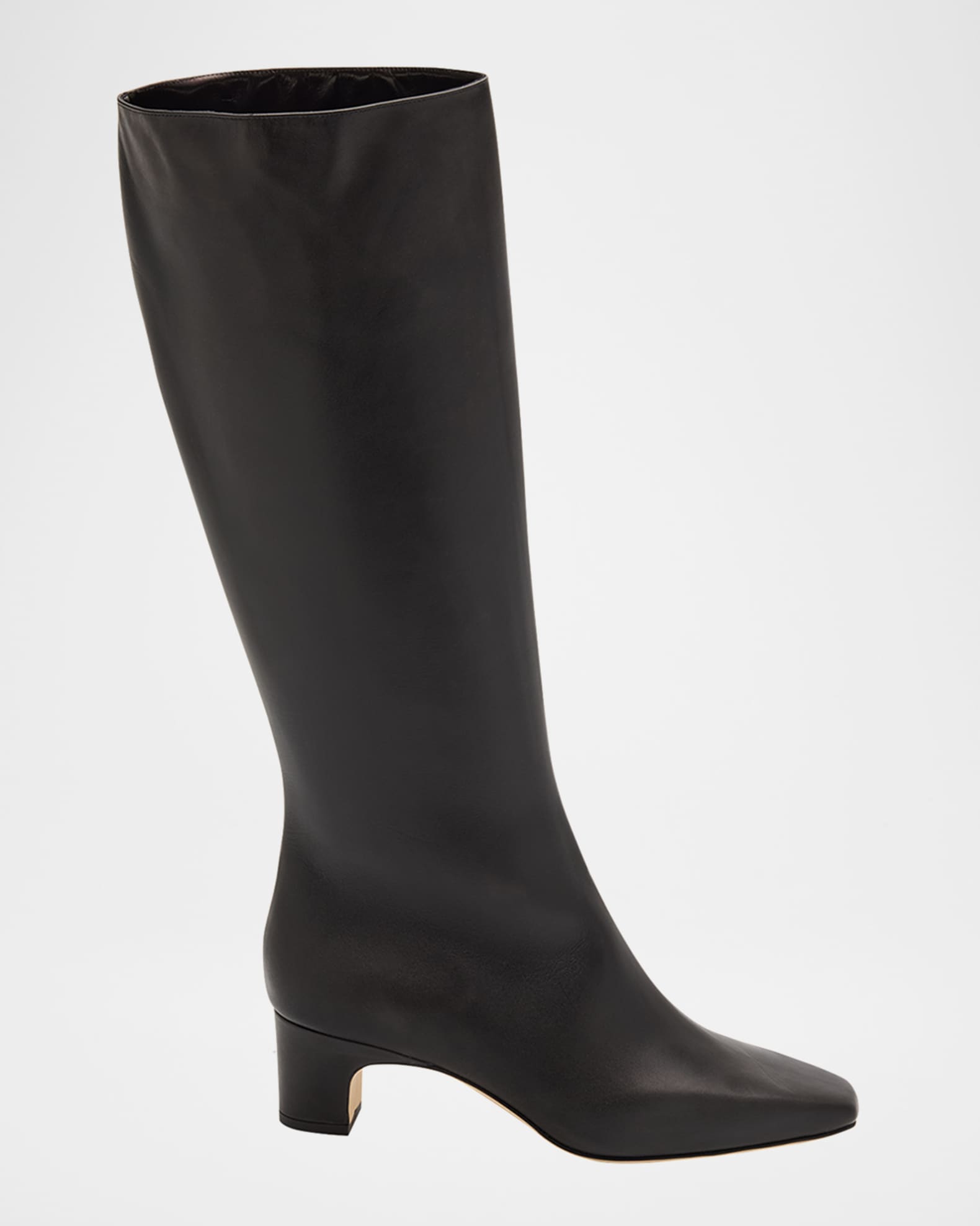 c*i様 MANOLO BLAHNIK ブラックレザーブーツ Manolo Blahnik Ofara Knee-High Leather Boots | Neiman Marcus