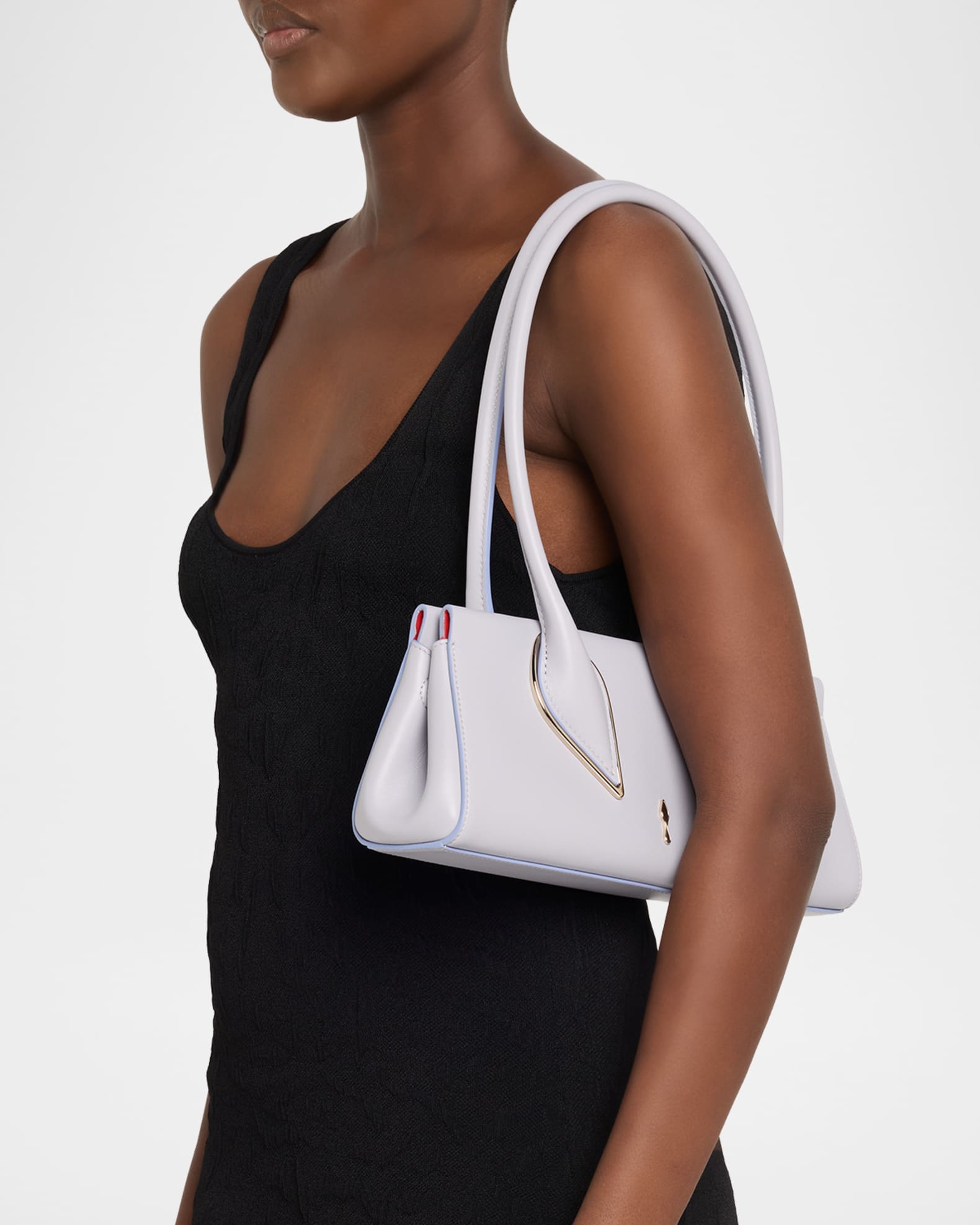 Christian Louboutin Venus Calf Leather Baguette Shoulder Bag