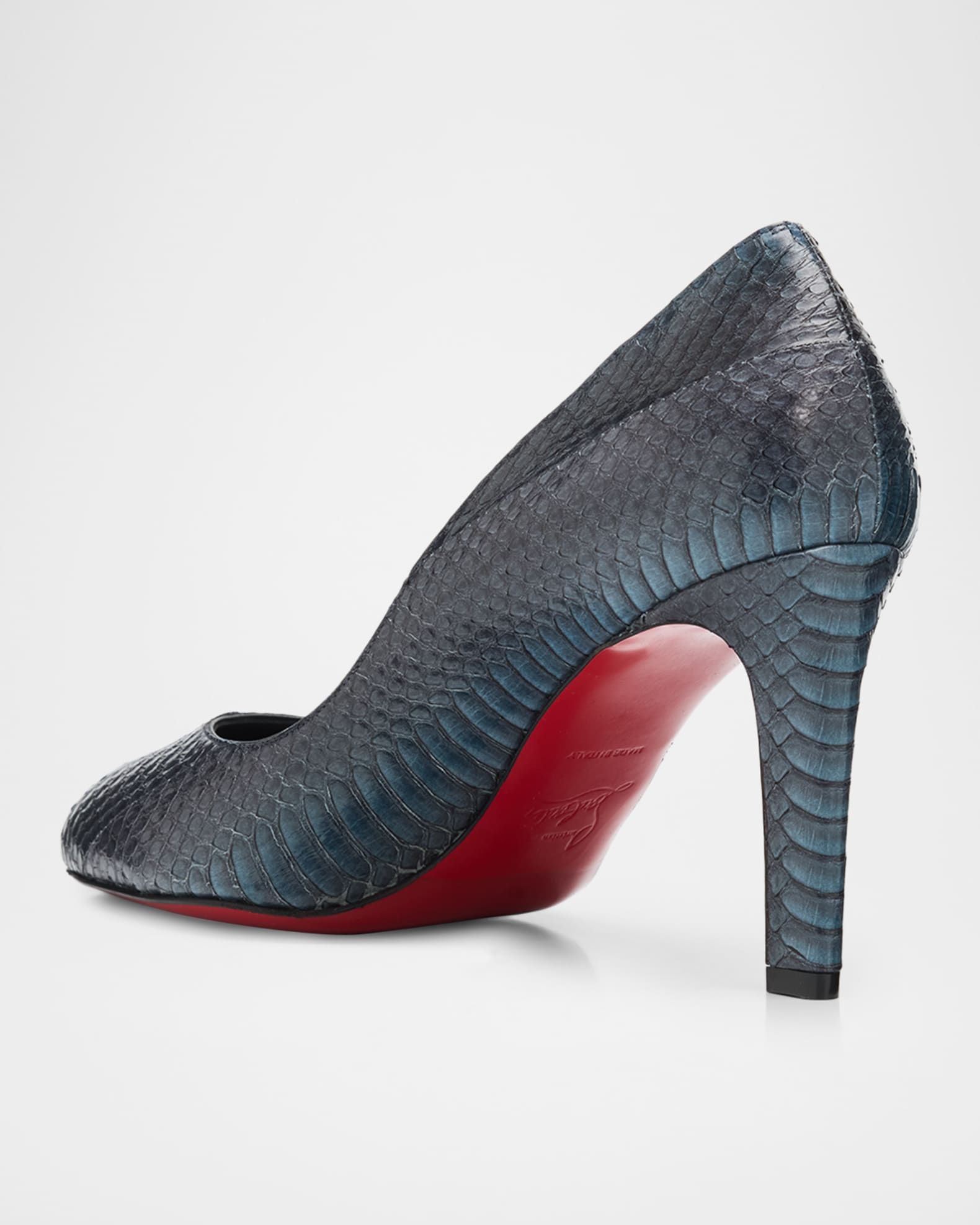 Christian Louboutin 85mm Fannylove Watersnake Pumps | Neiman Marcus